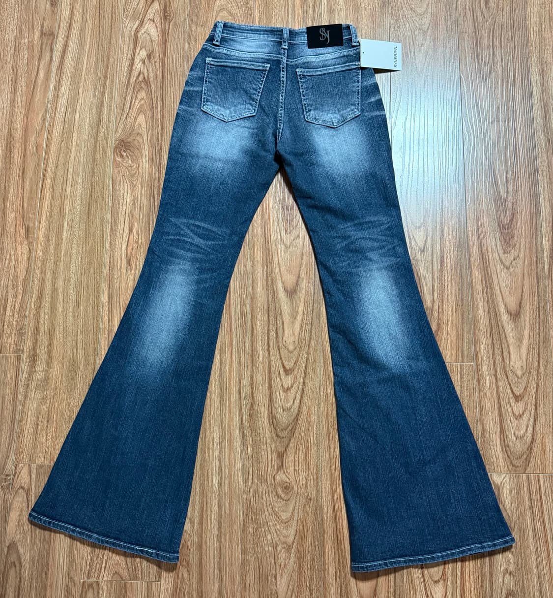 [새상품] 시너진 브러쉬 캣 워싱 데님팬츠 블루 상품이미지7