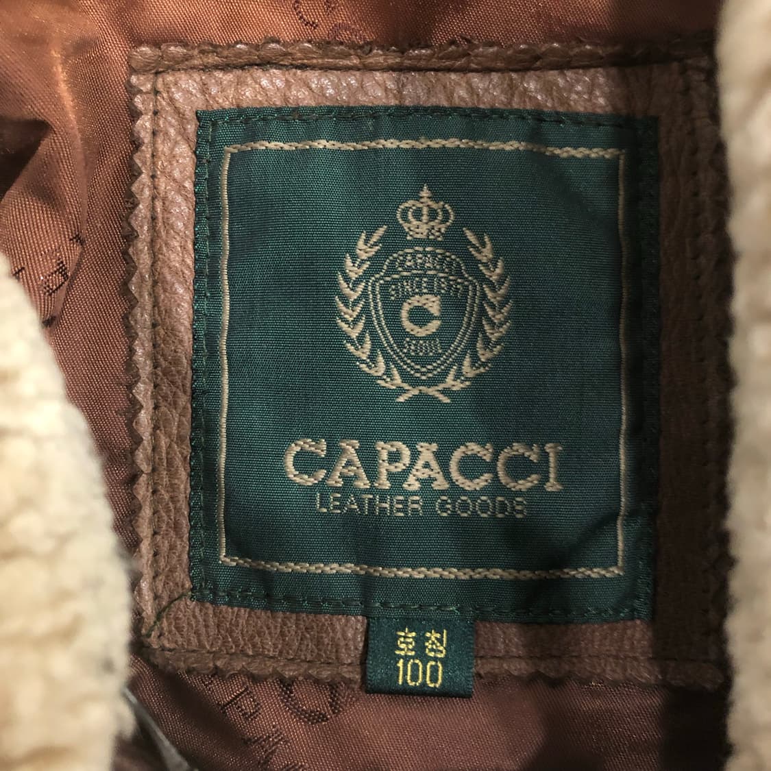 빈티지 양가죽 브라운 레더 가죽 자켓 상품이미지7