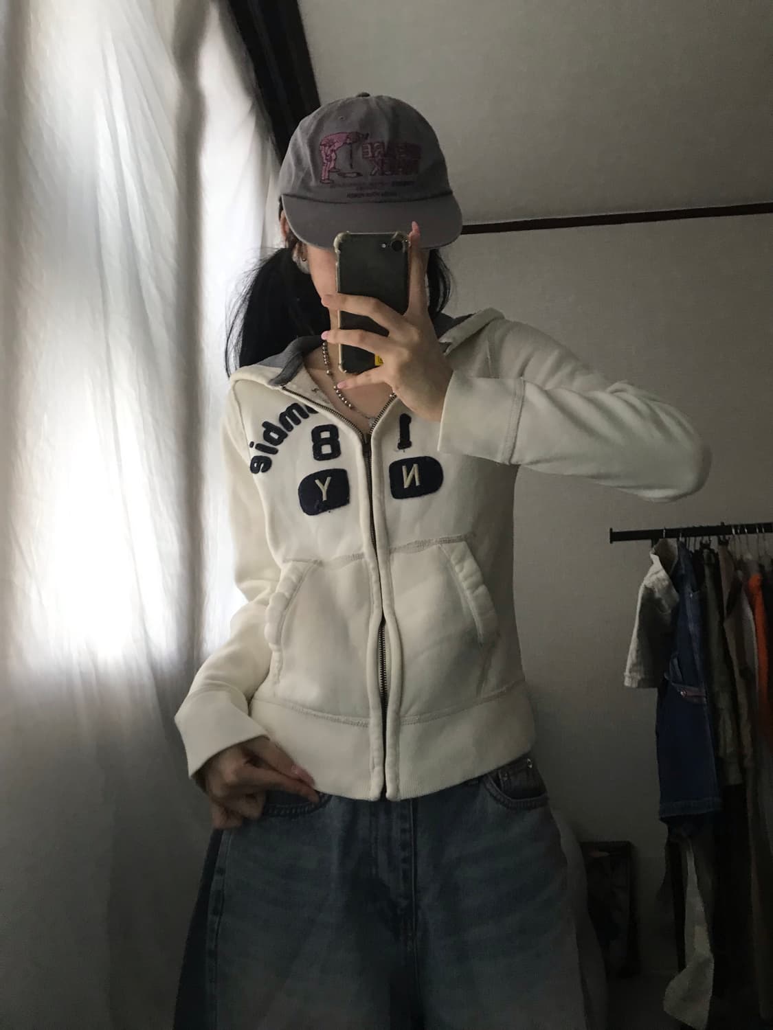 아베크롬비 아이보리 후드집업 상품이미지5