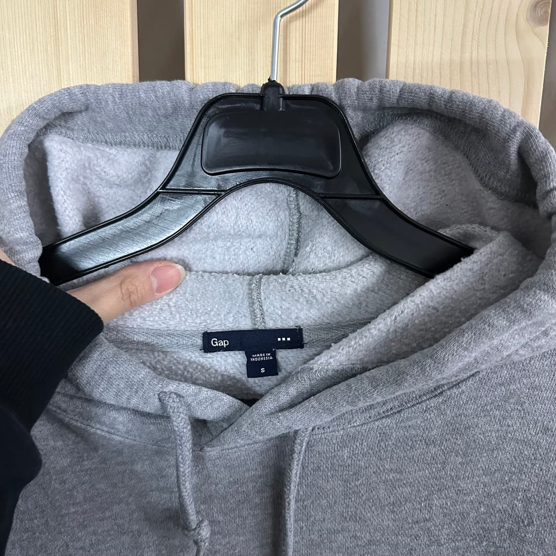(M) GAP 갭 그레이 후드티 상품이미지4