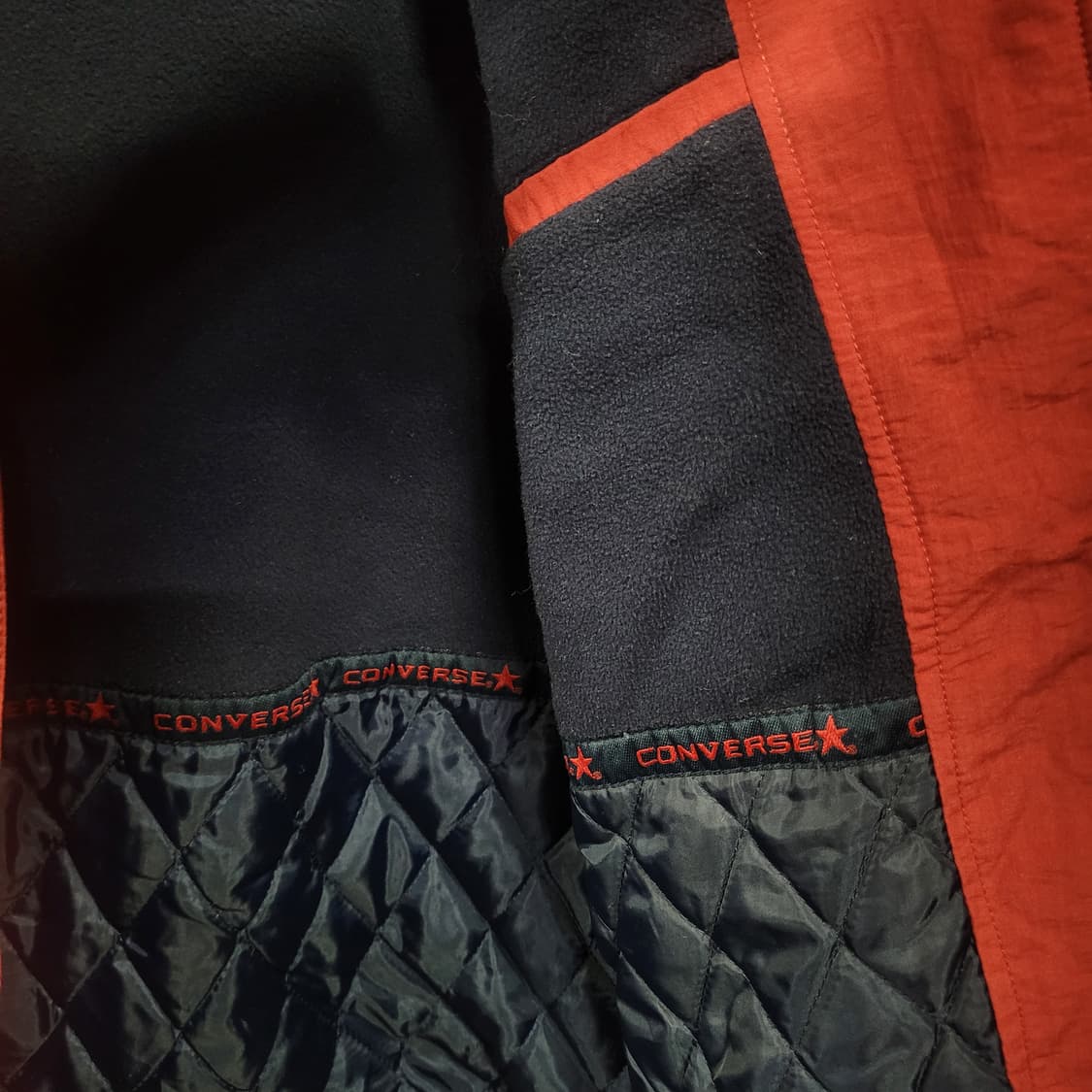 CONVERSE 컨버스 올드스쿨 빈티지 일본판 패딩 기모 집업자켓 상품이미지5
