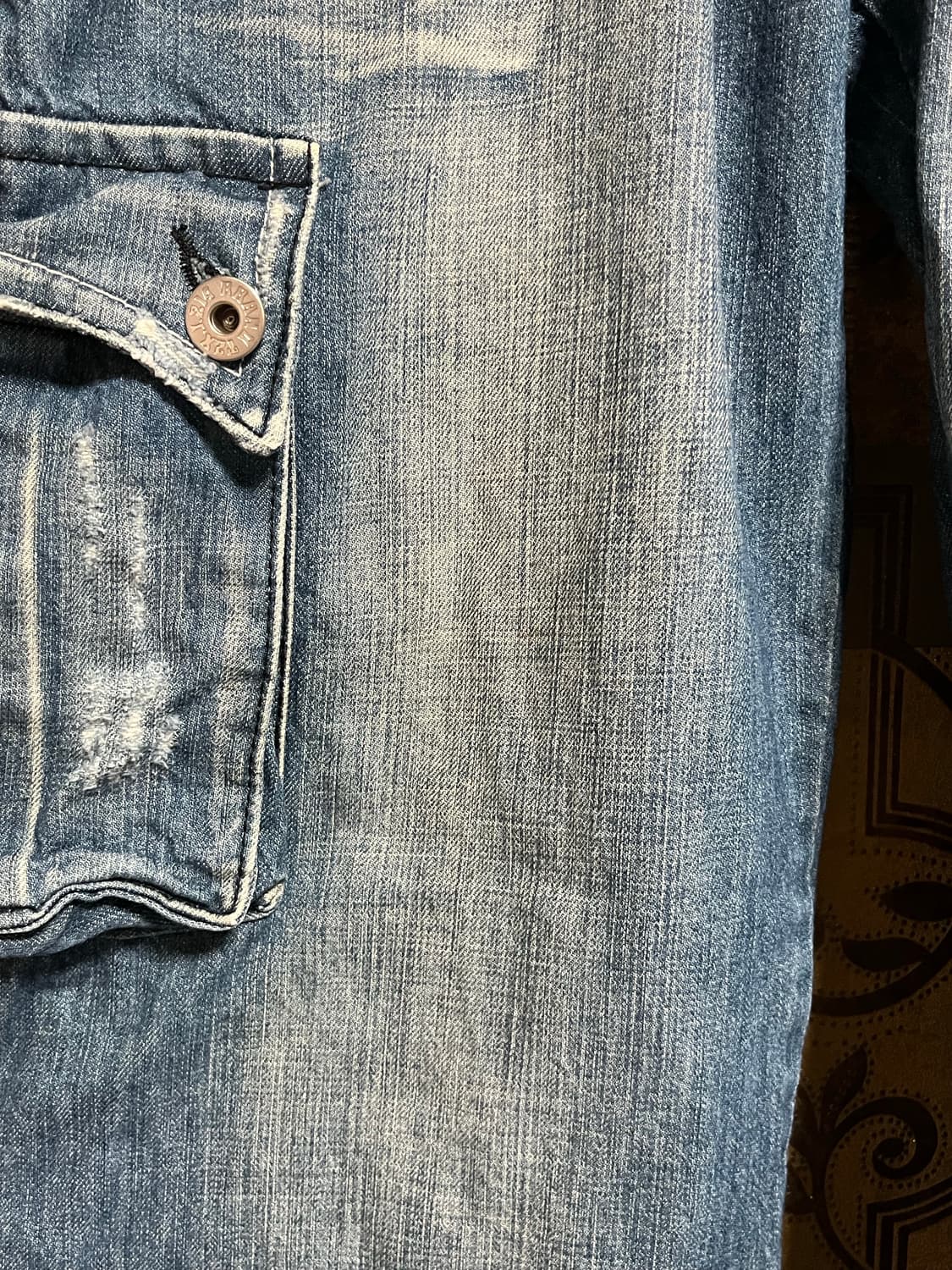 T2X Jeans 멀티포켓 카고 빈티지 데님 팬츠 32 상품이미지4