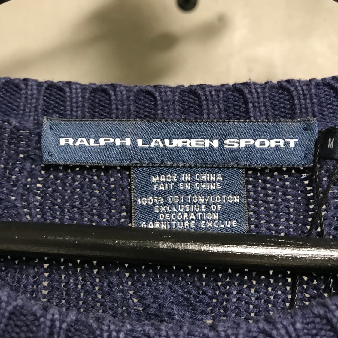 폴로 랄프로렌 케이블 니트 네이비 M 상품이미지5