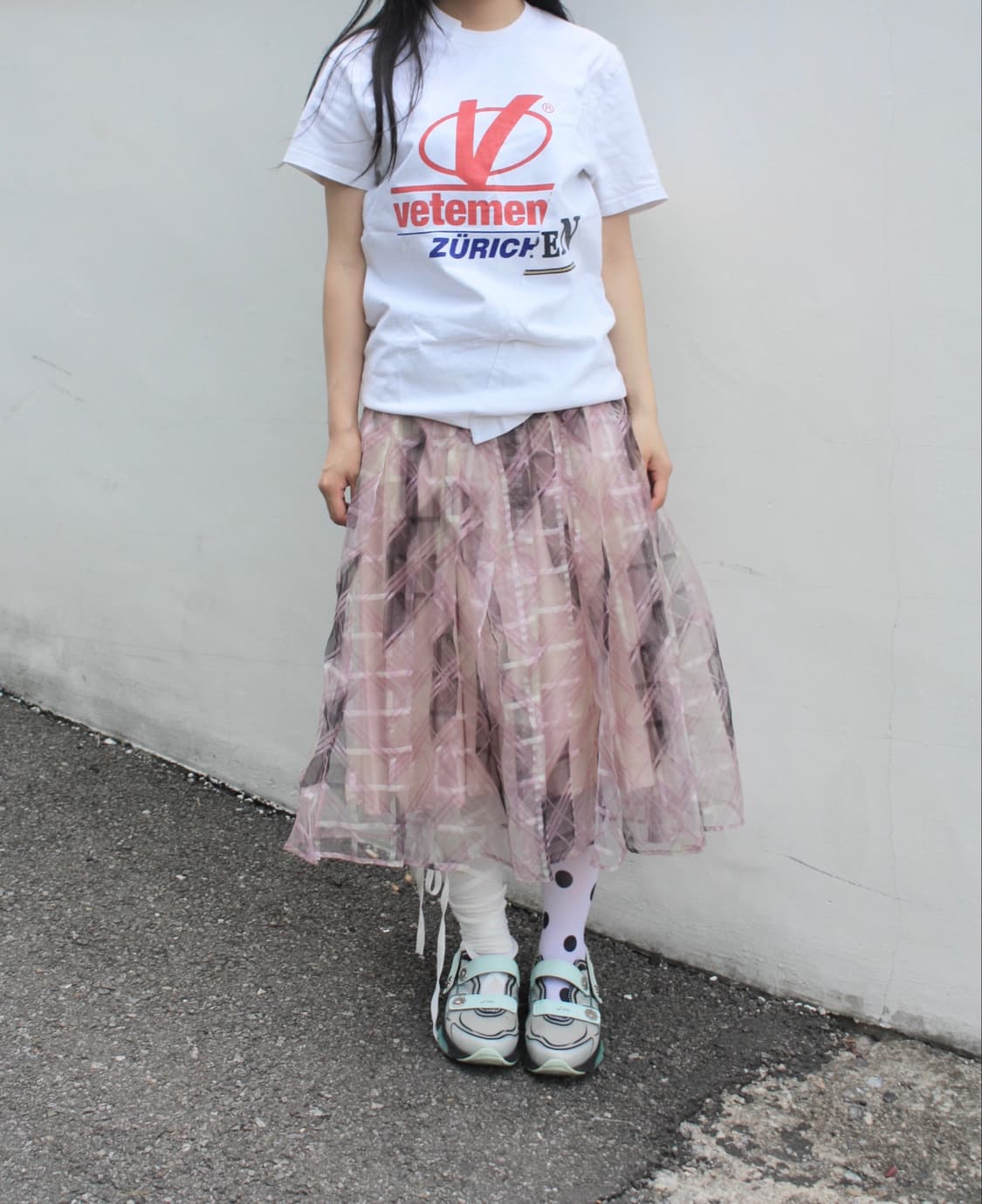 pink tulle pleats skirt 상품이미지2