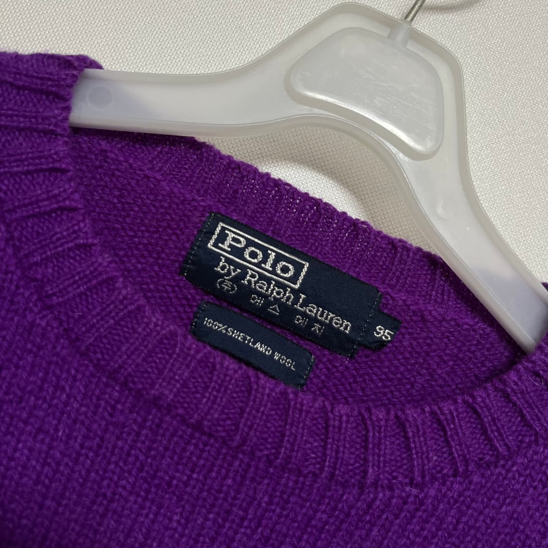 폴로 랄프로렌 80s 에스에치 퍼플 니트 스웨터 95 상품이미지2