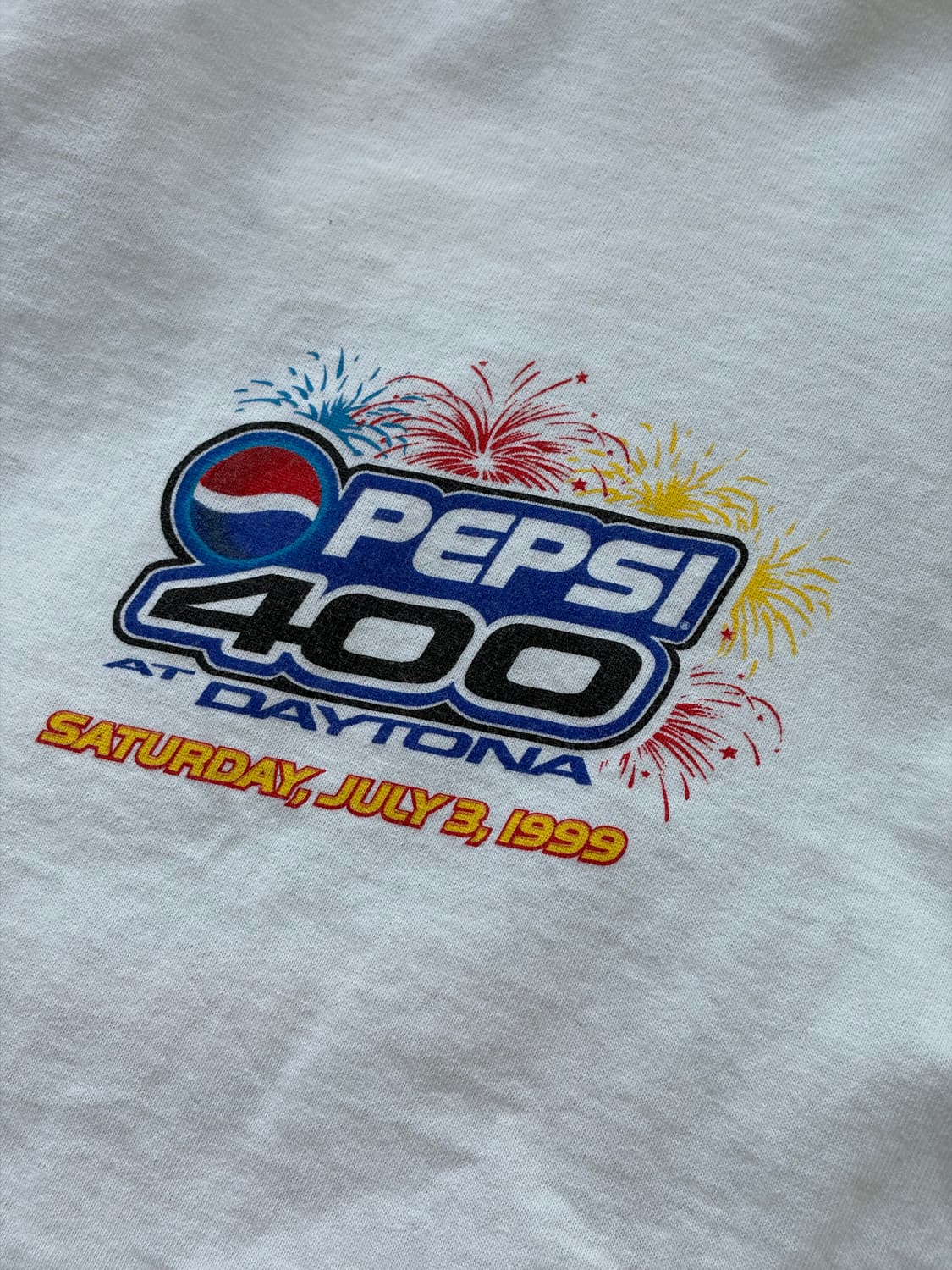 90s 1999 NASCAR 펩시 400 데이토나 프로모 티셔츠 L 상품이미지4