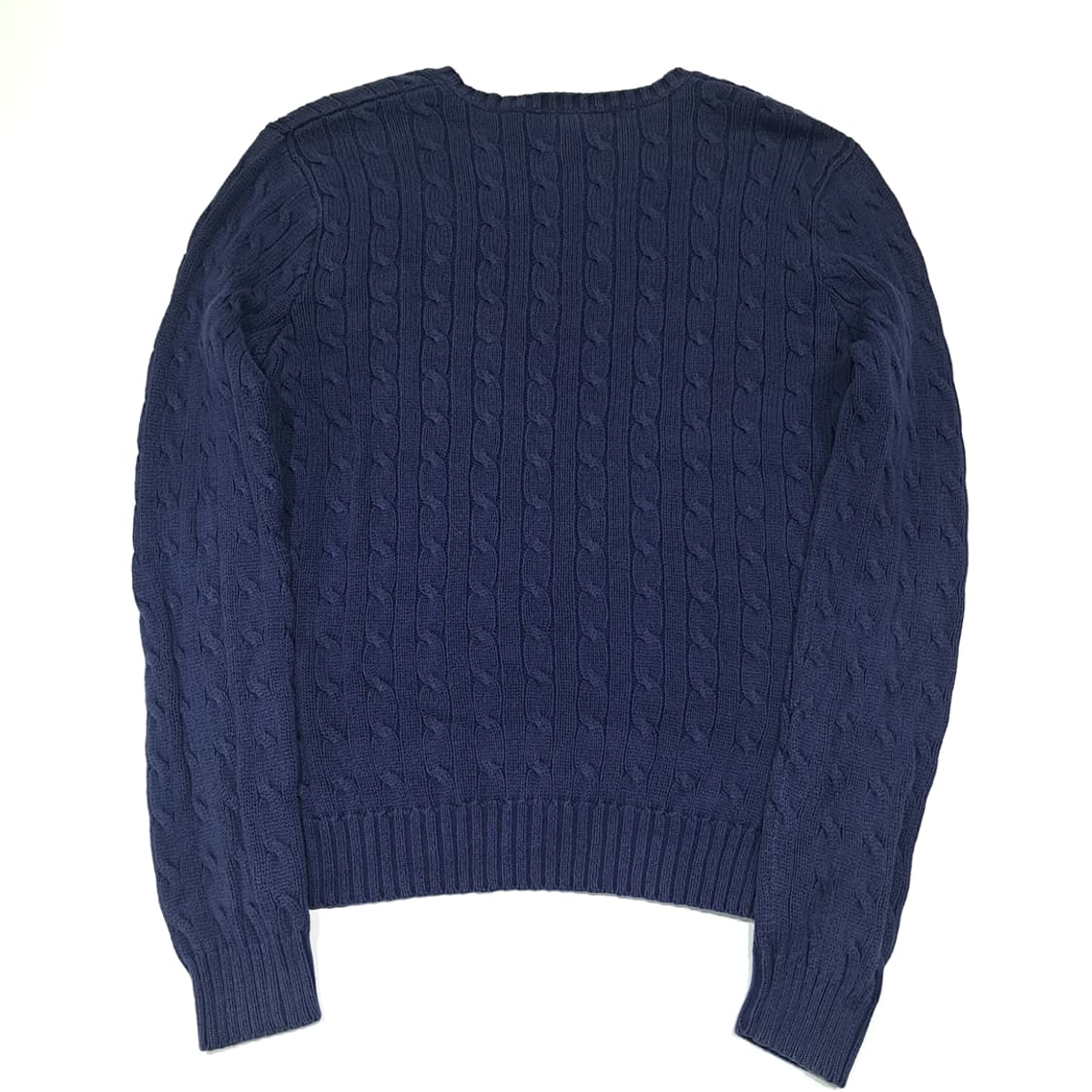 CL491 XL 폴로 00s 코튼 케이블 브이넥 네이비 니트 스웨터 상품이미지7
