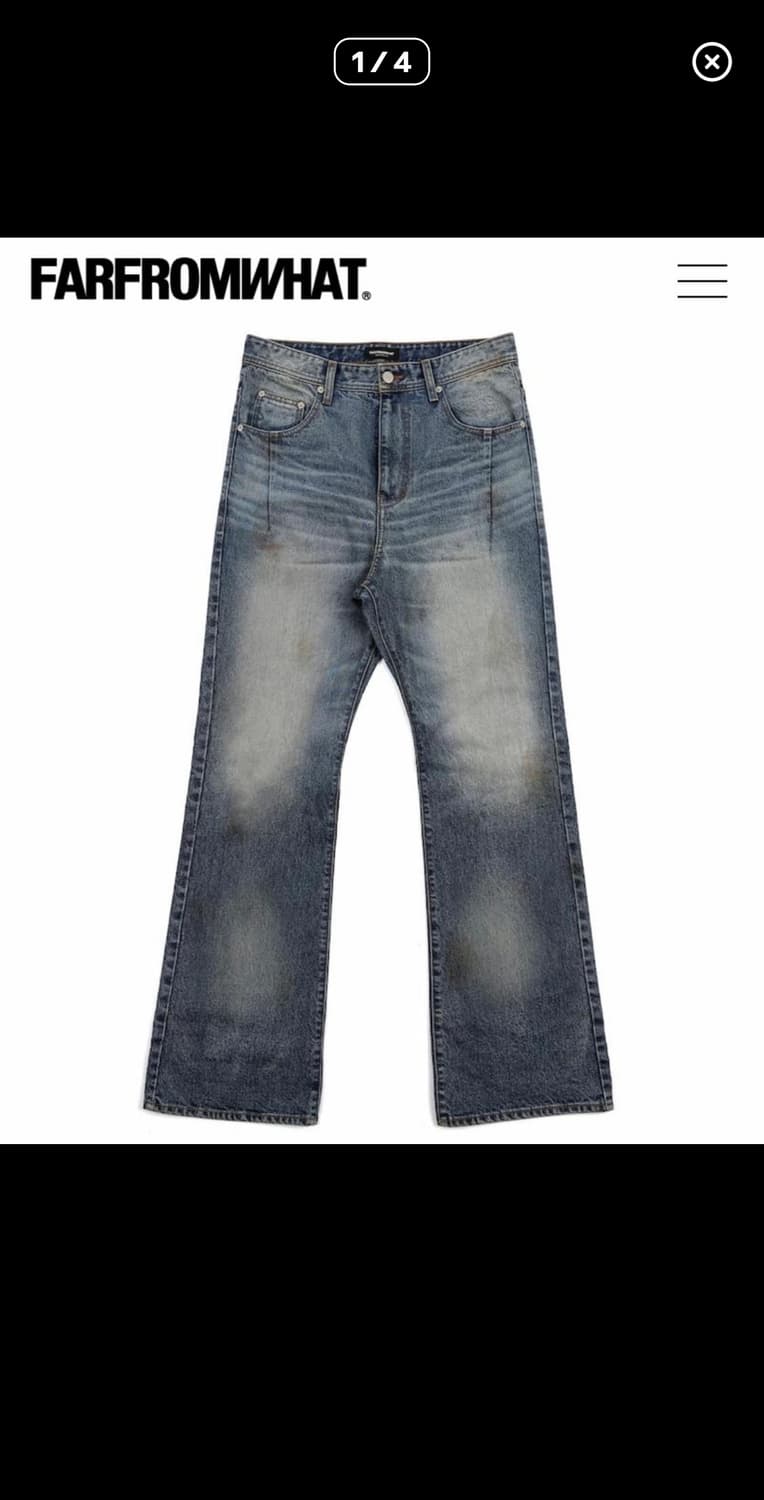 [2] FAR AGED FLARE JEANS 상품이미지1