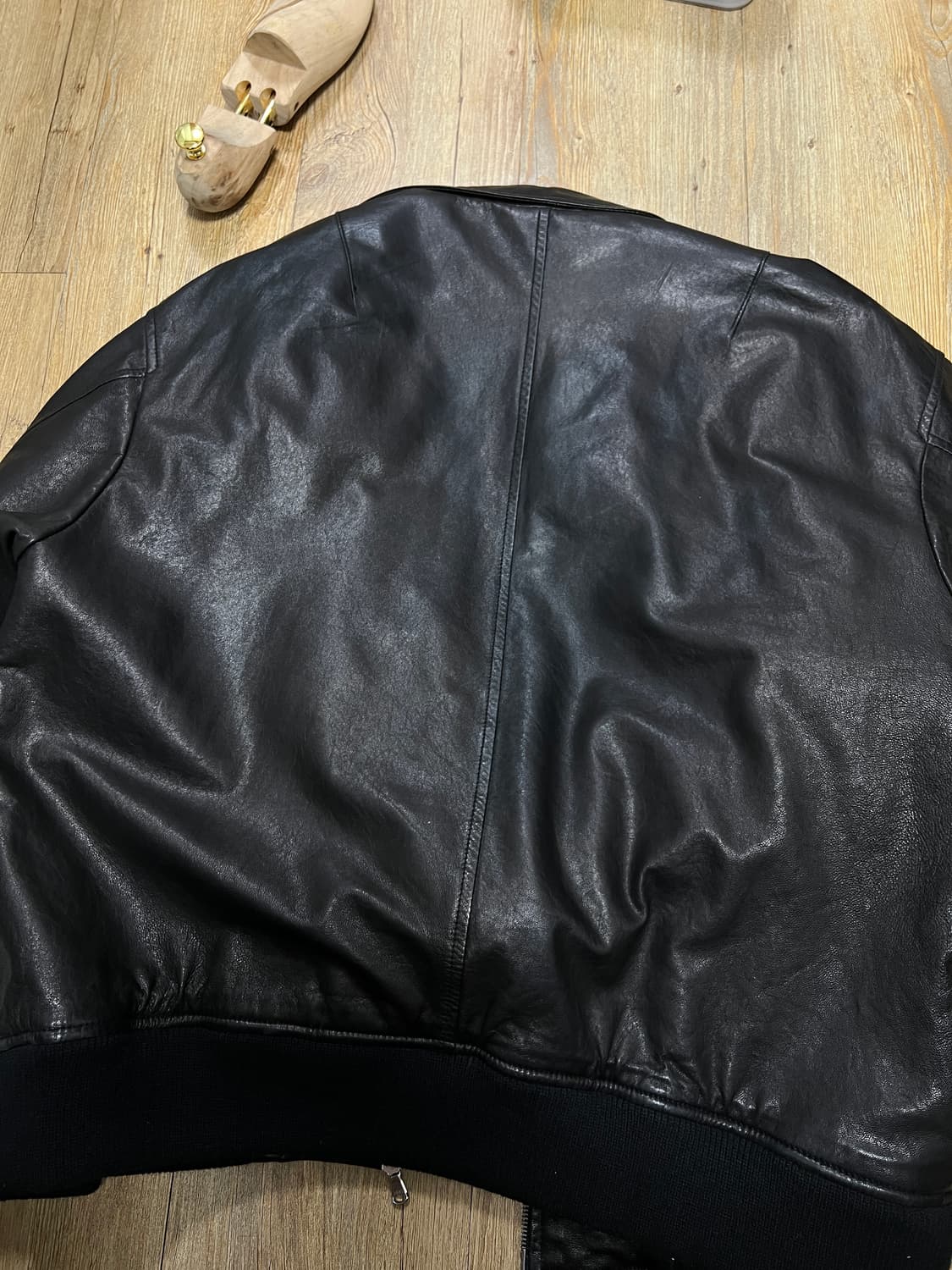 택포30) 홀리선 캐피탈 레더 자켓 L 베지터블 양가죽 상품이미지6