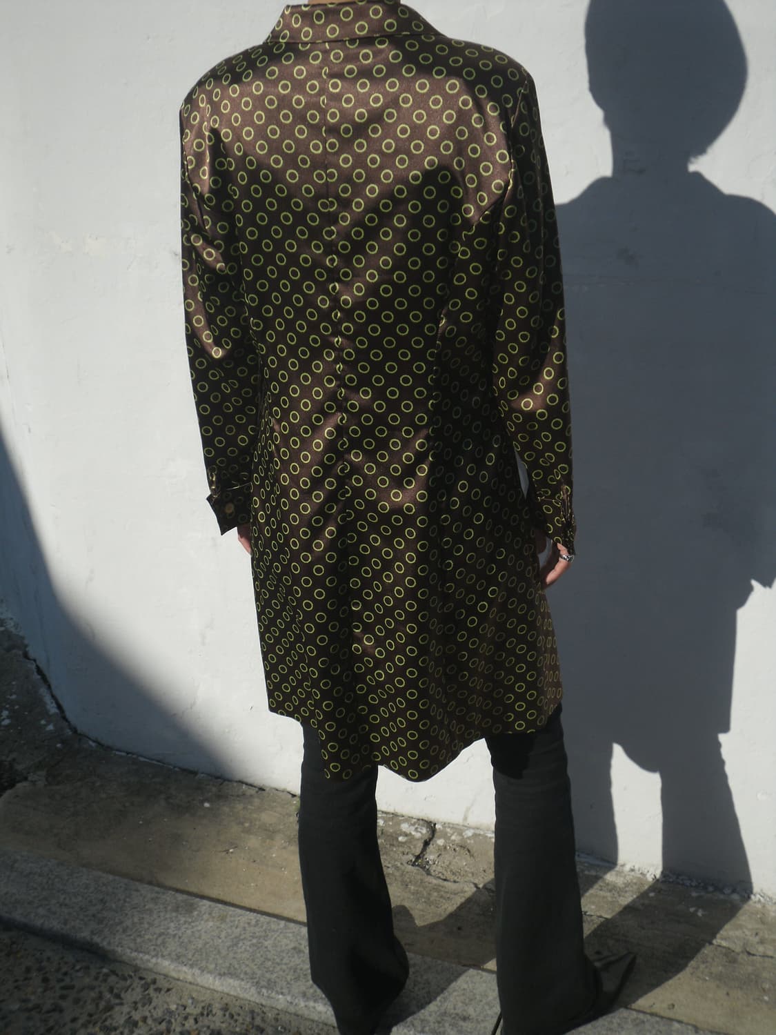 Dot pattern trench coat 상품이미지4
