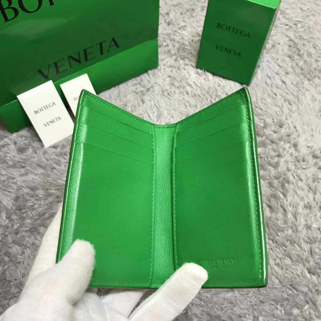 {클로젯}[크림 풀구성]보테가베네타 맥시 인트레치아토 오거나이저 그린 상품이미지5