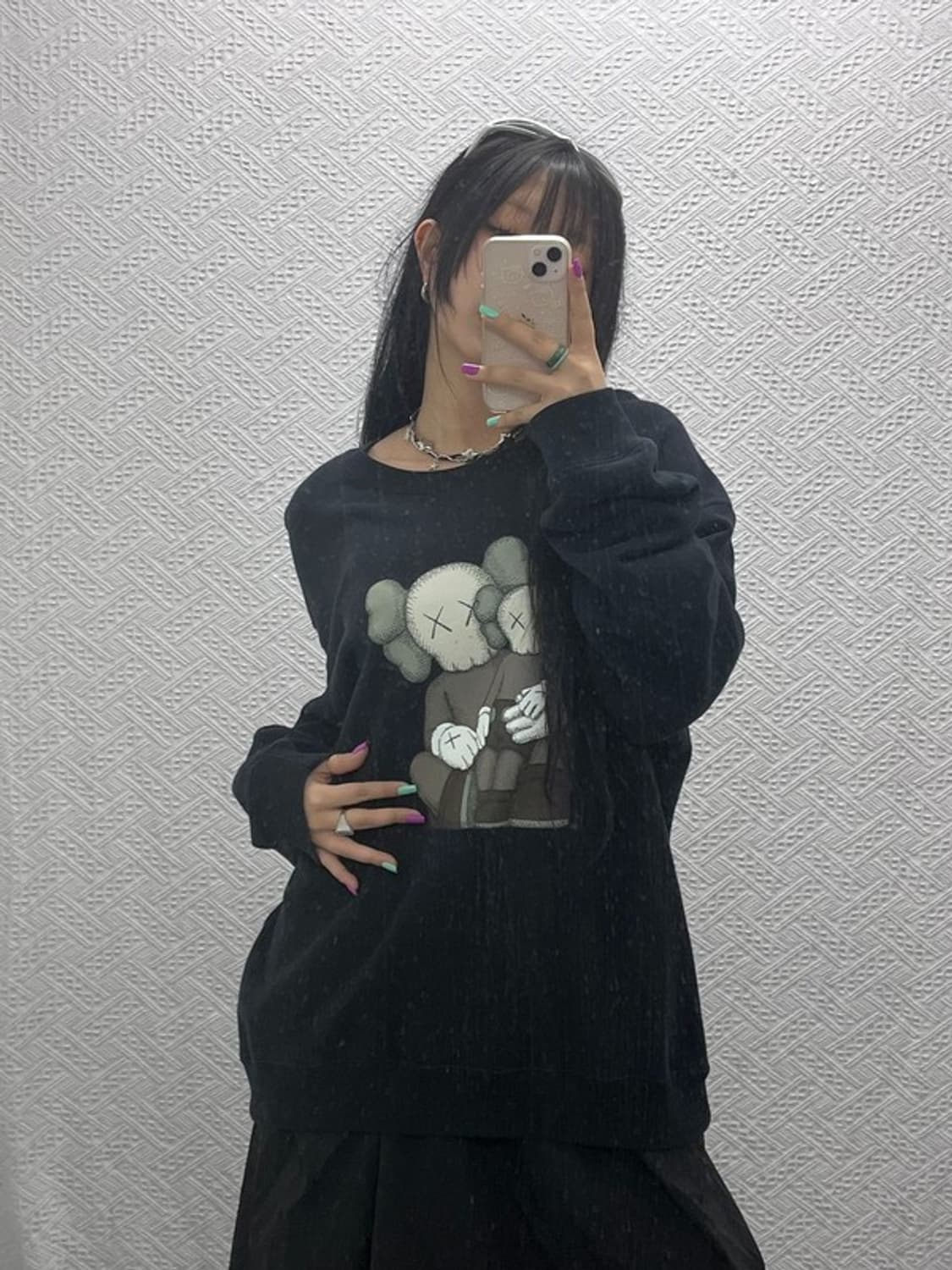 유니클로 X 카우스 스웻셔츠 맨투맨 XXL C06958 상품이미지2