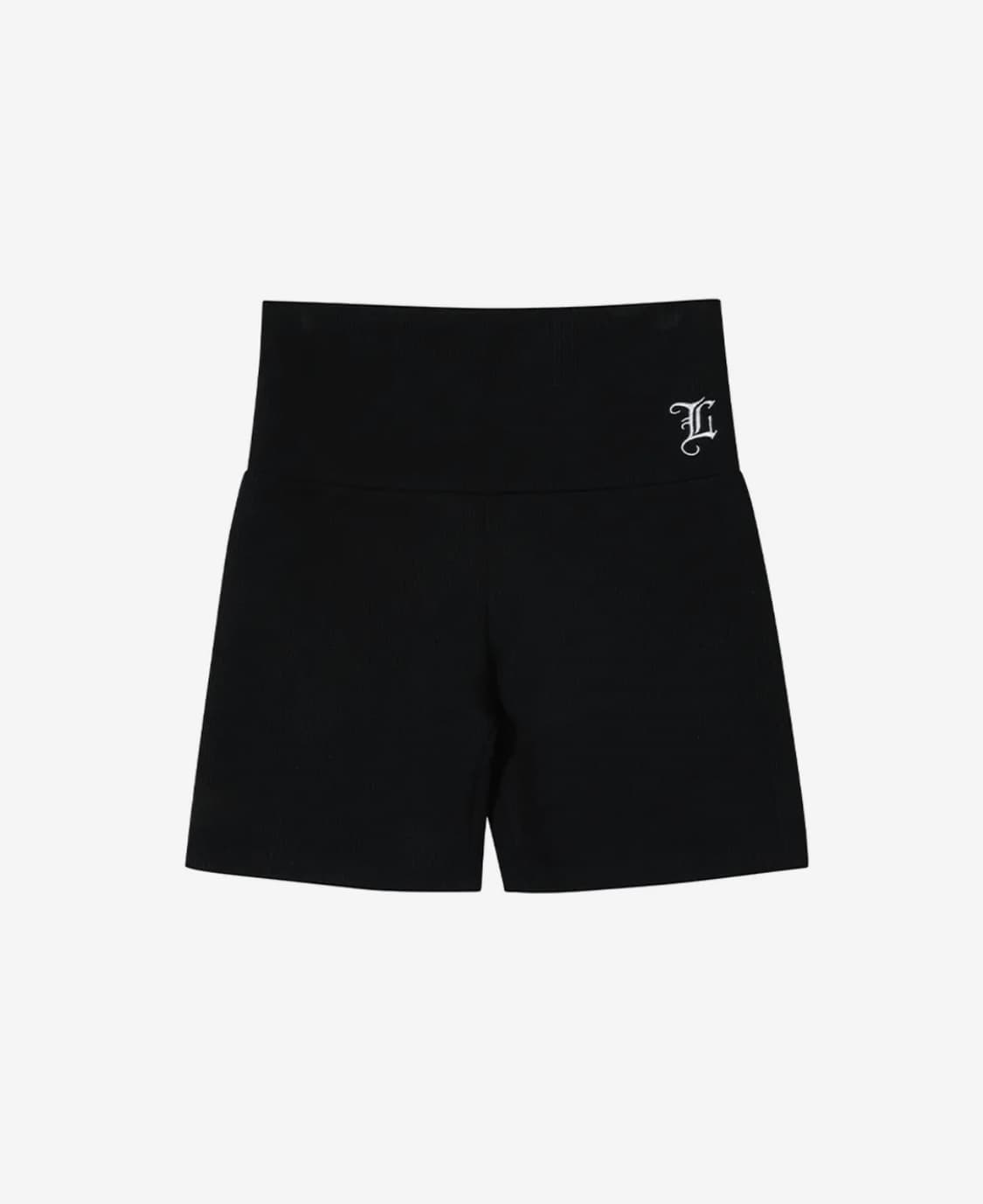 LOGO BANDING BIKER SHORTS BLACK  상품이미지1