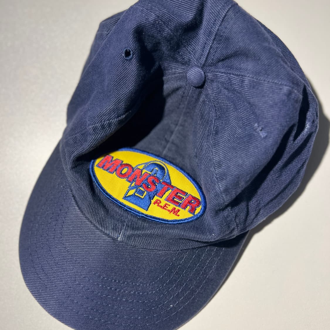 빈티지 R.E.M 90s Monster 자수 로고 캡 상품이미지1