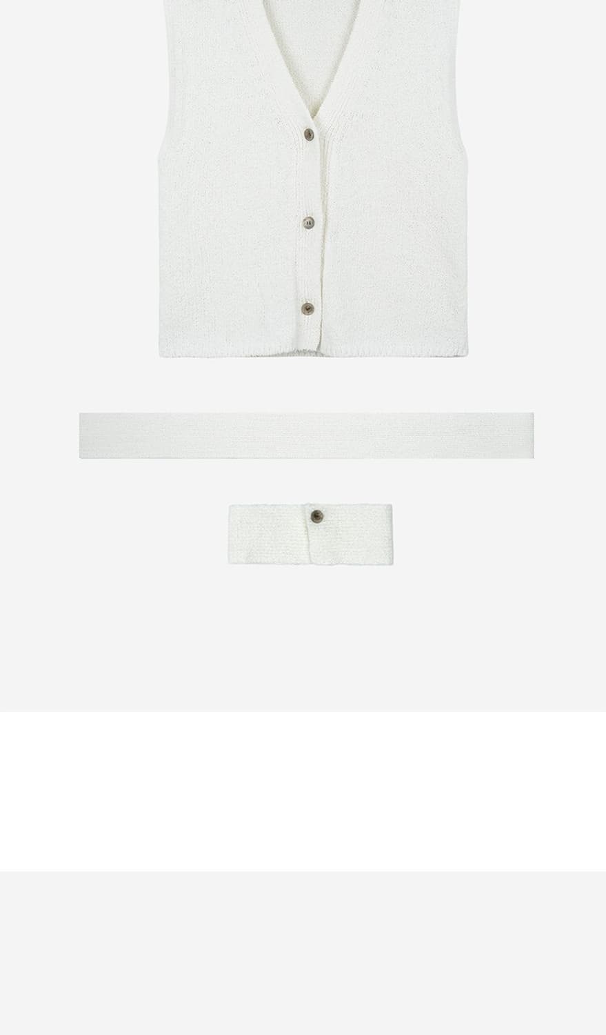 에핑글러 TIE KNIT VEST - IVORY 상품이미지6