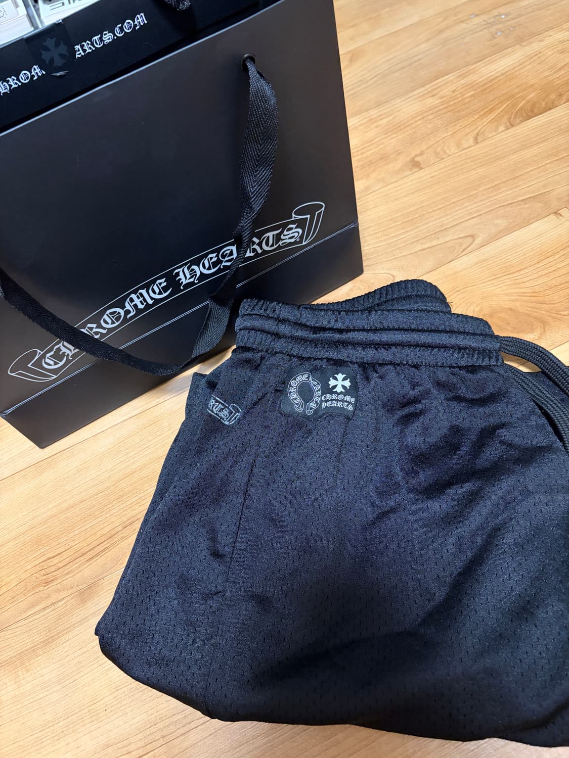 Chrome Hearts 메쉬 바시티 쇼츠 블랙 (M) 상품이미지3