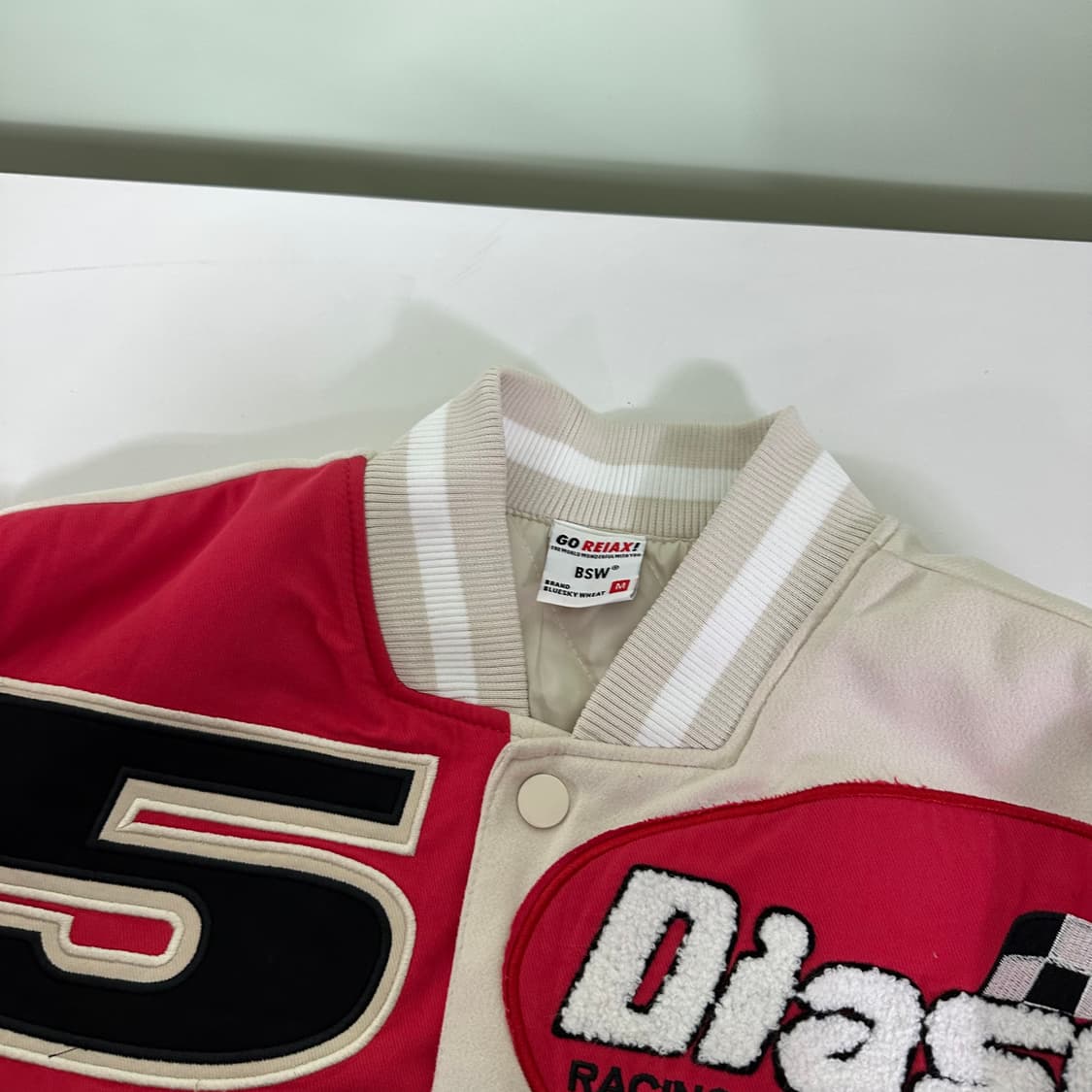 FREE VTG 아이보리 멀티패치 바시티자켓 상품이미지5