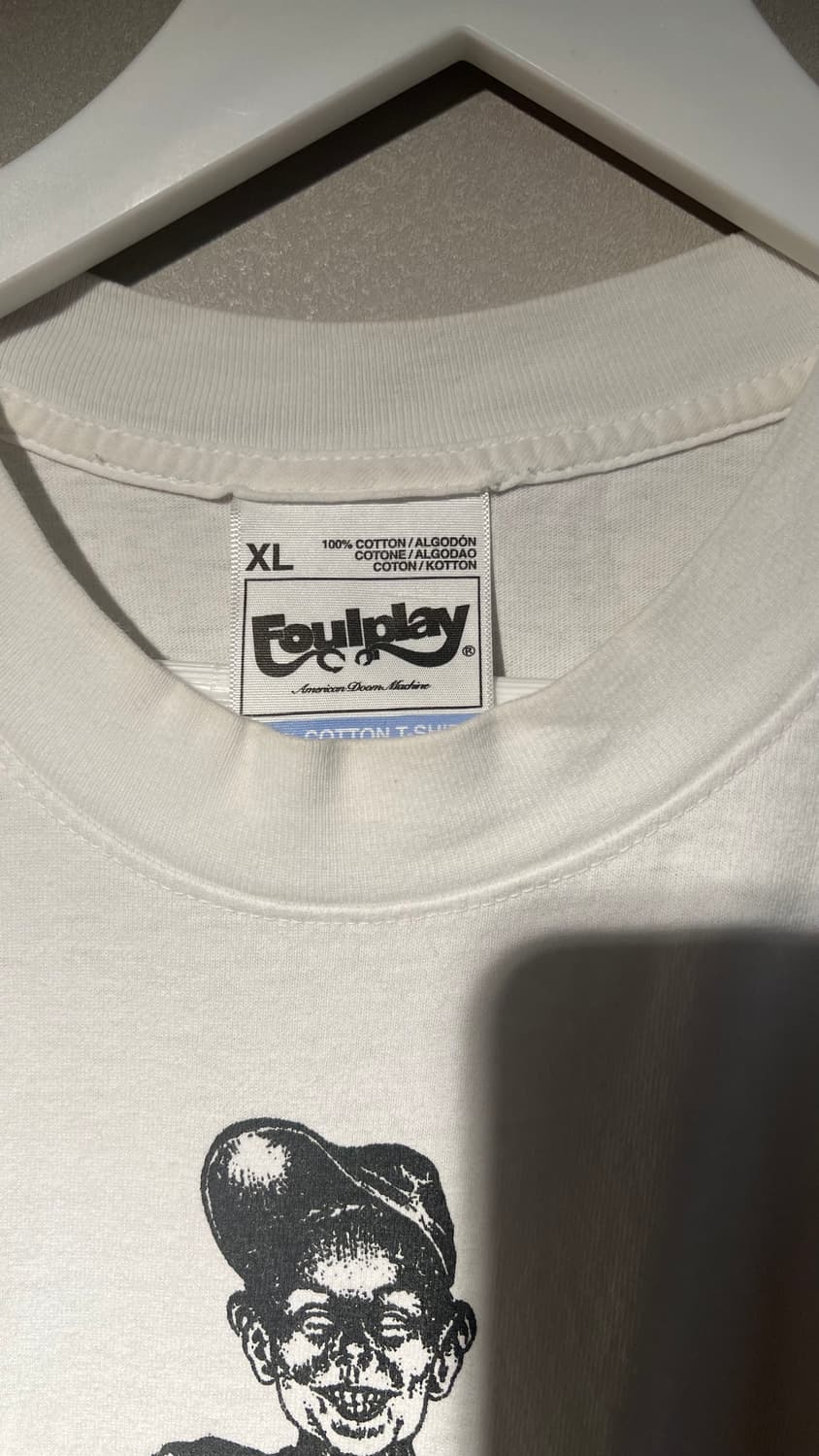 FOULPLAY 파울플레이 화이트 티셔츠 XL  상품이미지3