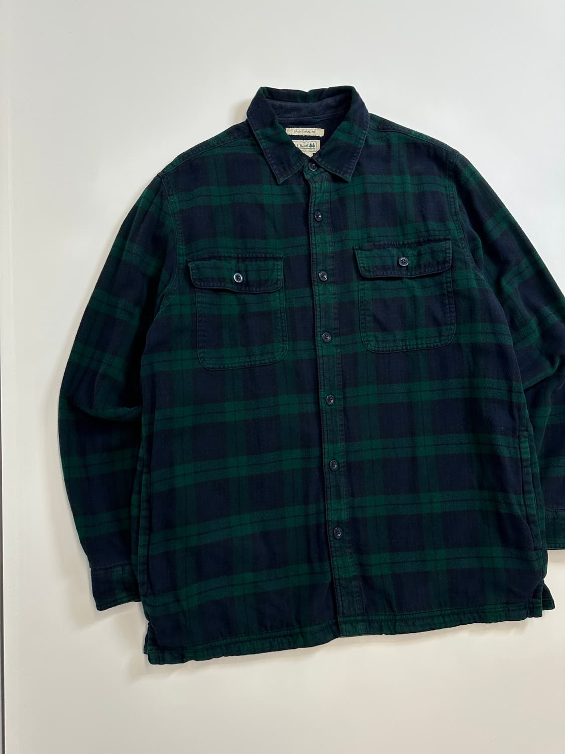 LL bean 엘엘빈 플란넬 체크 플리스 셔츠  상품이미지4