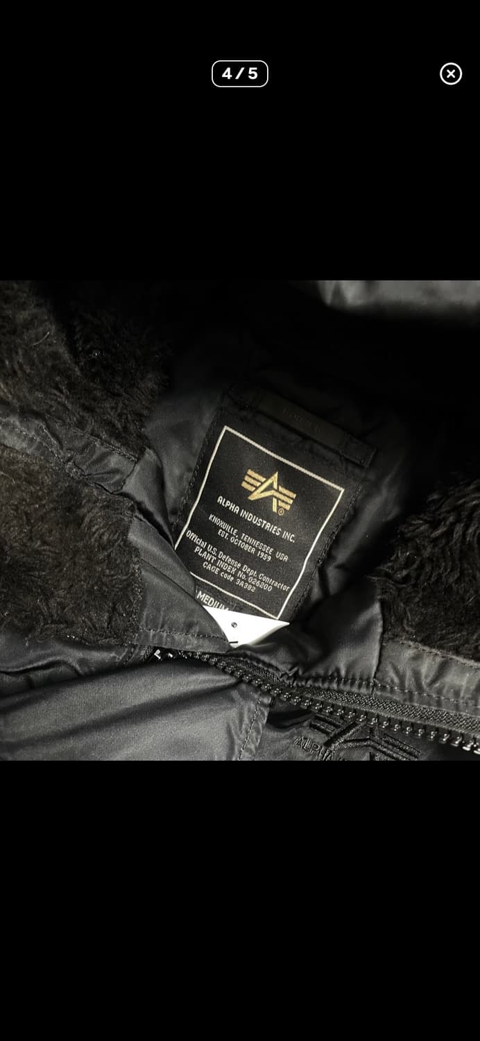 알파인더스트리 N-3B 블랙 M 상품이미지4