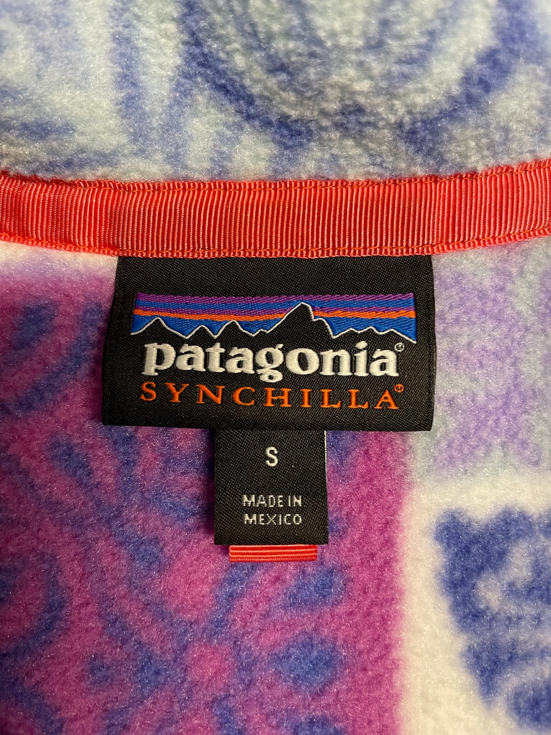 파타고니아 신칠라 연보라 패치워크 여성 S 상품이미지4