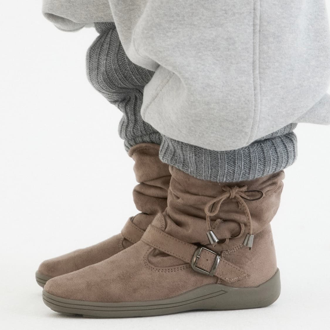 Vintage shirring fur boots 상품이미지1