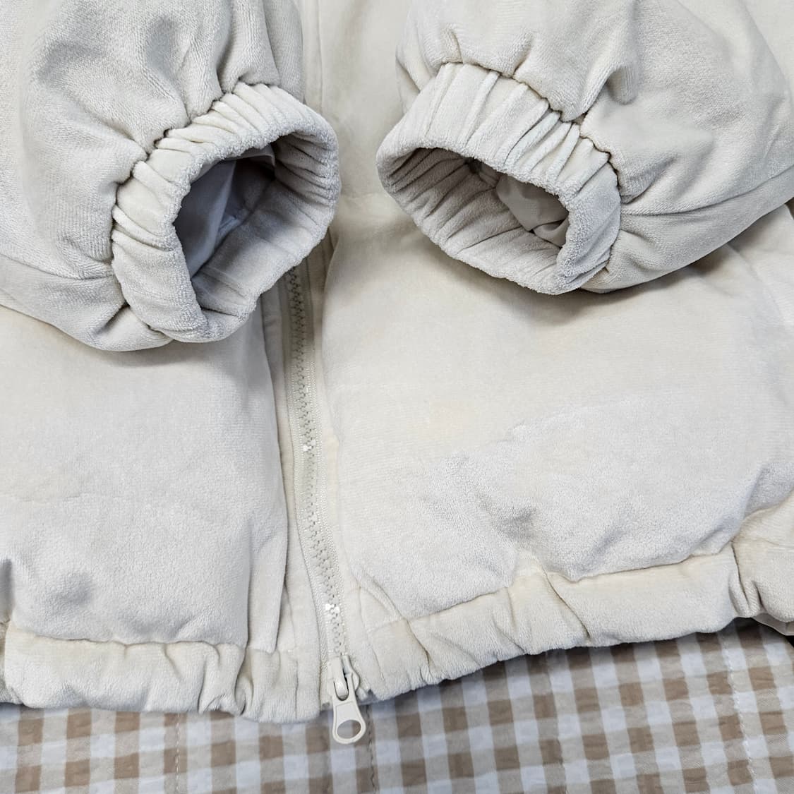 데이비드 첸 스웨이드 숏패딩 남자100 상품이미지5