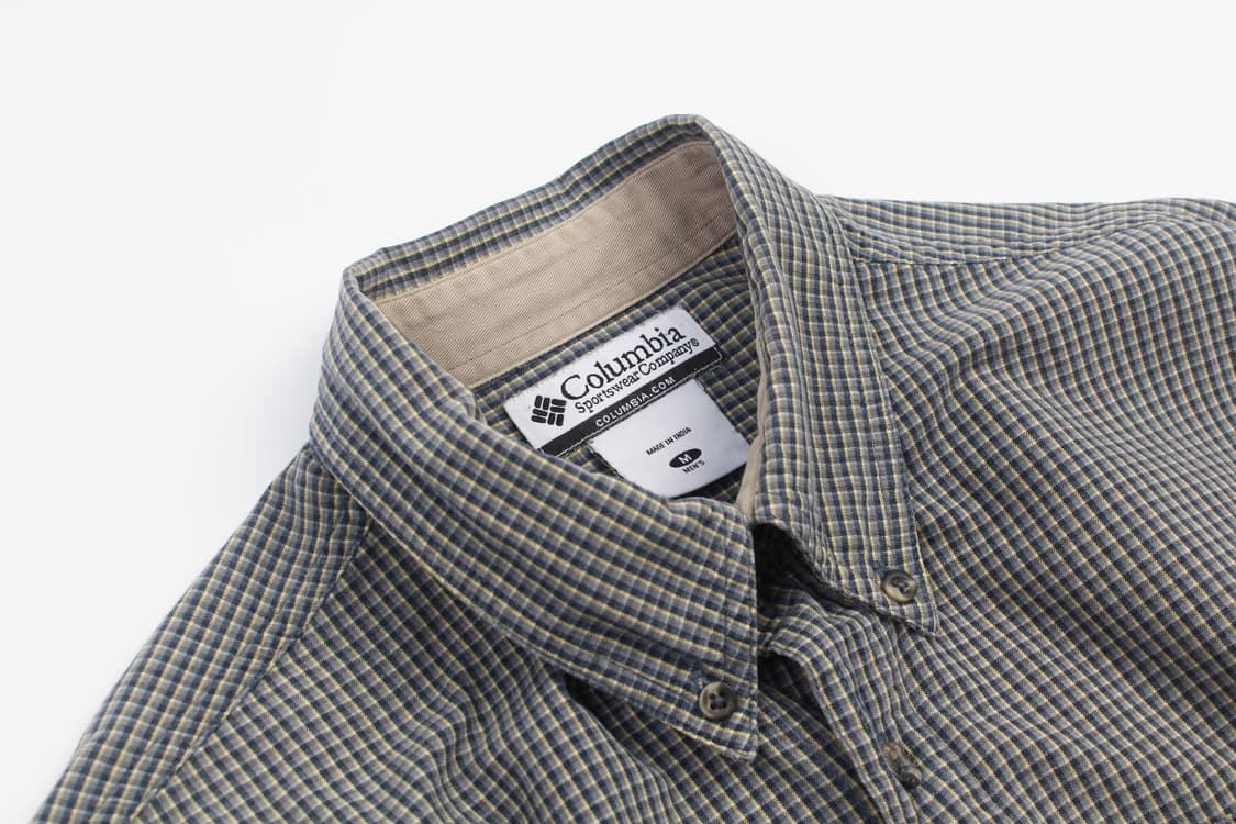 COLUMBIA Check Button Down Shirt Made In 상품이미지2