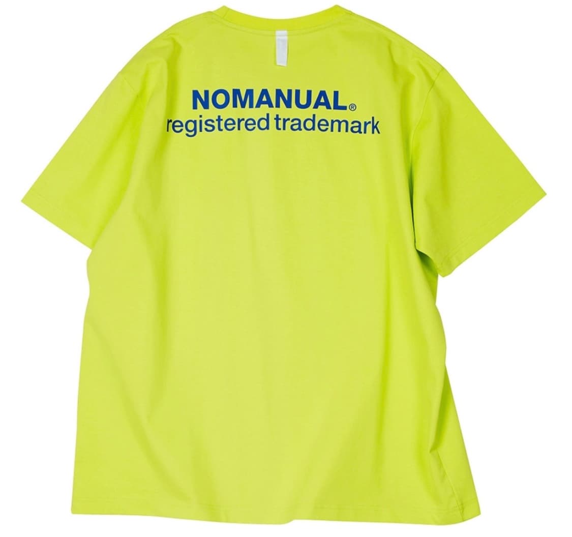 노매뉴얼 형광 반팔 티셔츠 L사이즈 상품이미지2