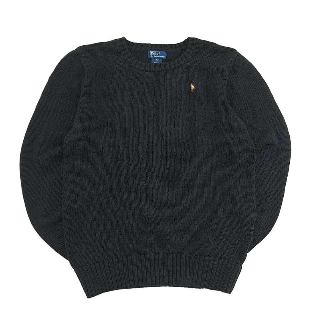 CN654W XL 폴로 랄프로렌 블랙 라운드 긴팔 니트 스웨터 상품이미지1