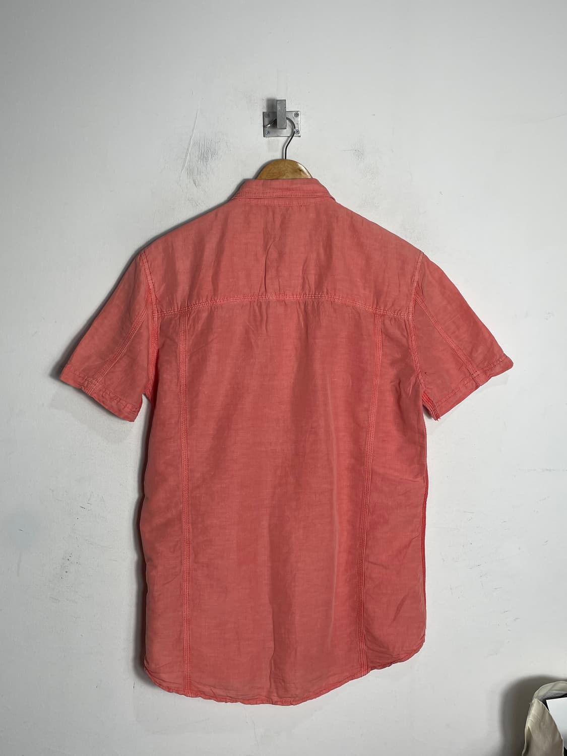 Diesel Industry 디젤 코랄 반팔 핑크 셔츠 상품이미지7