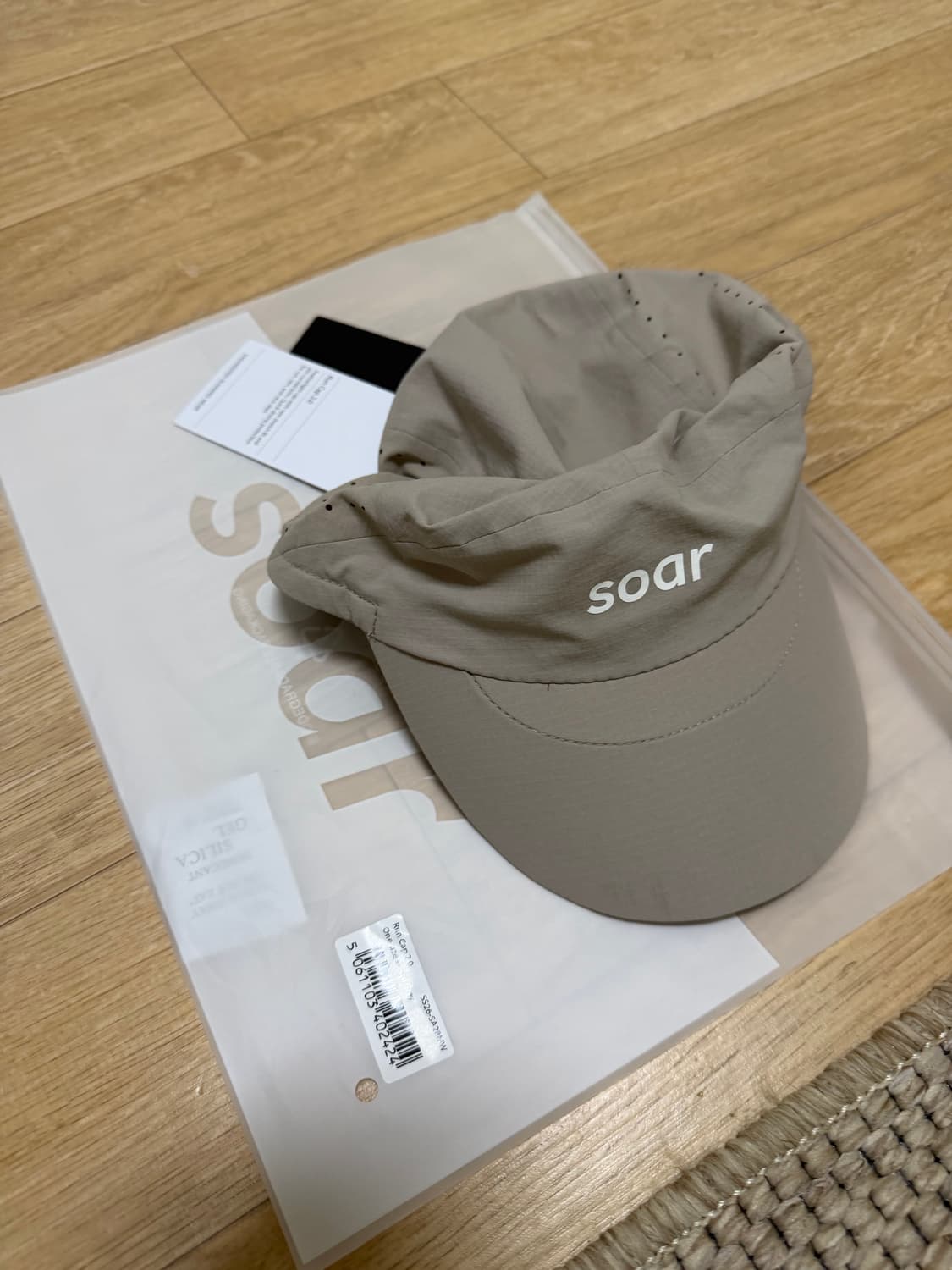 SOAR 러닝캡 모자 베이지(새상품) 상품이미지1