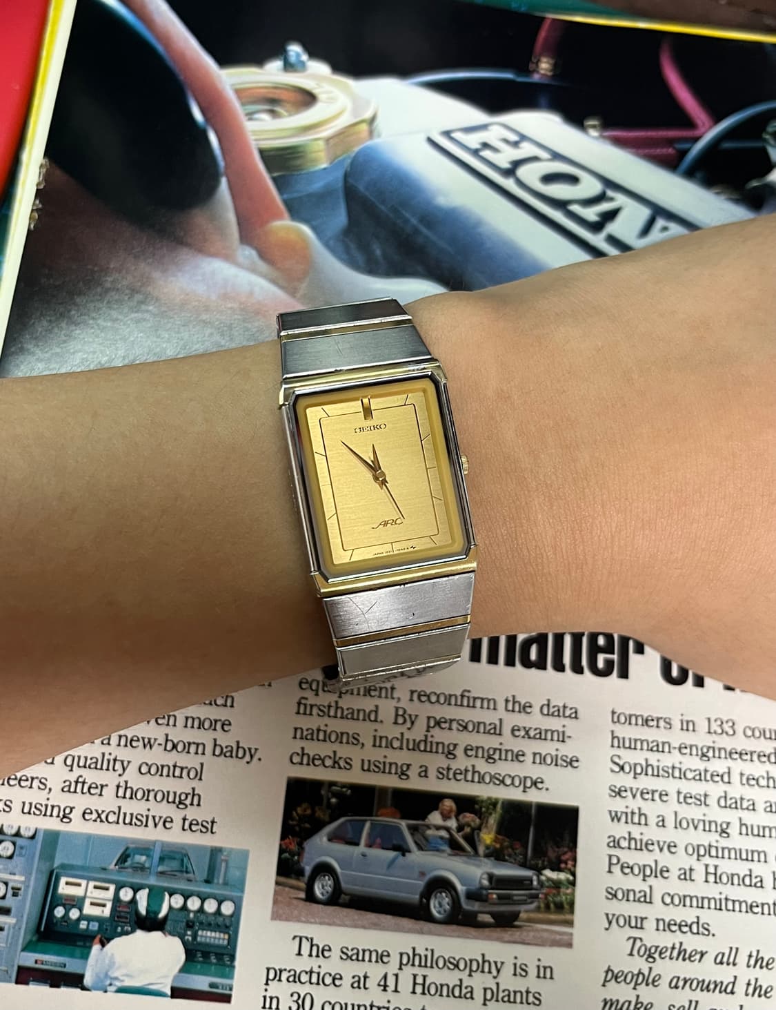 Seiko ARC Tank Quartz Vintage Watch  상품이미지3