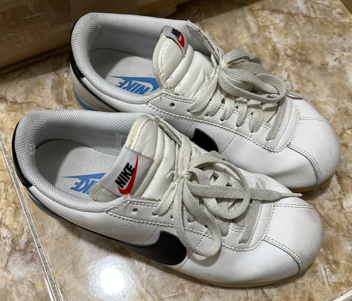 [나이키 Nike] (W) 나이키 코르테즈 화이트 앤 블랙 (245) 상품이미지3