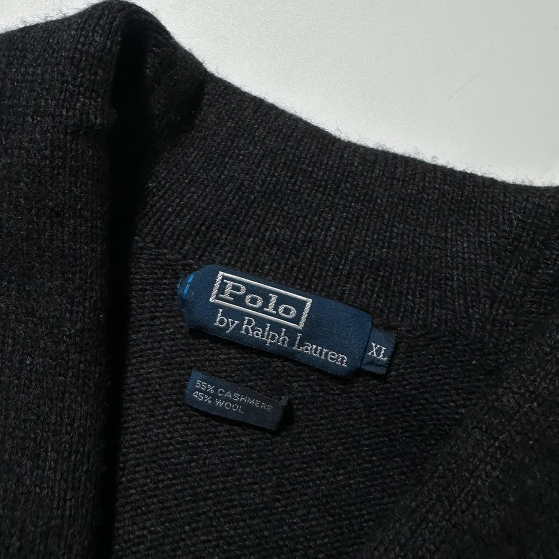 폴로 랄프로렌 울 캐시미어 숄카라 니트 가디건 상품이미지4