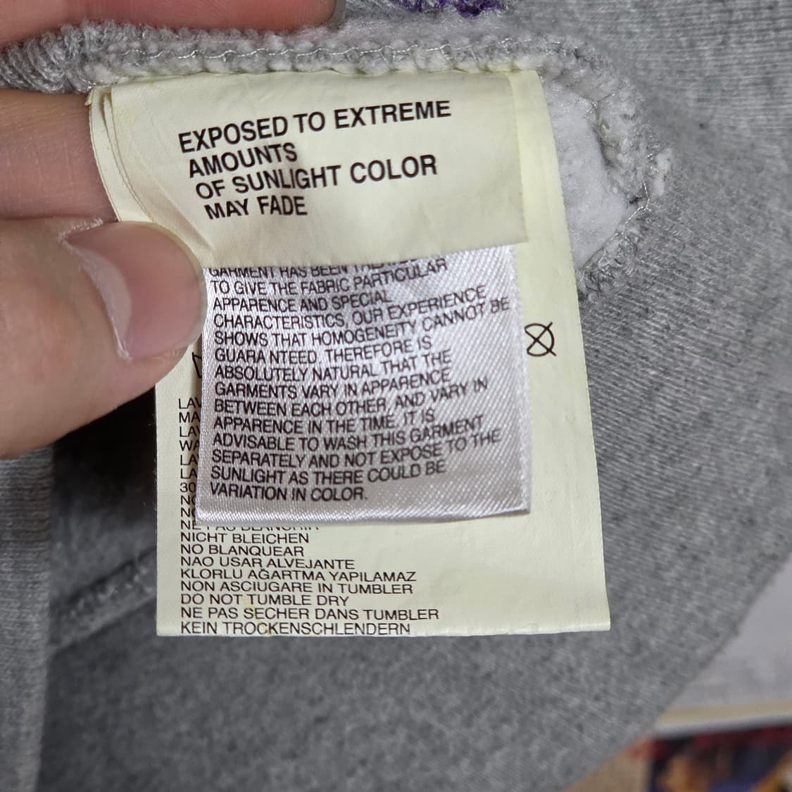 디젤 퍼플 오버록 스터드 슬림핏 후드집업 상품이미지10