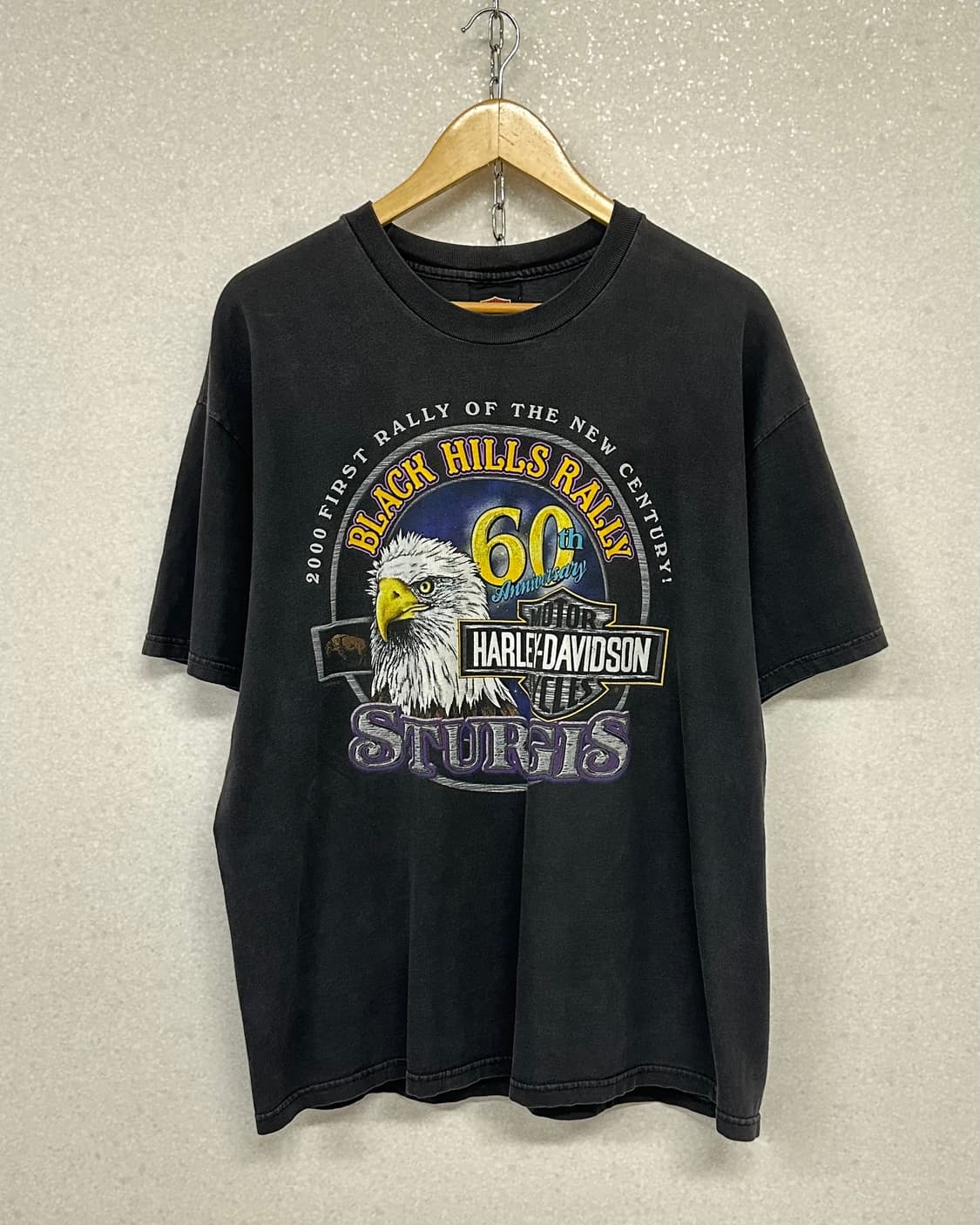 (XL)00'S 할리데이비슨 60주년 한정판 반팔-M2174 상품이미지1