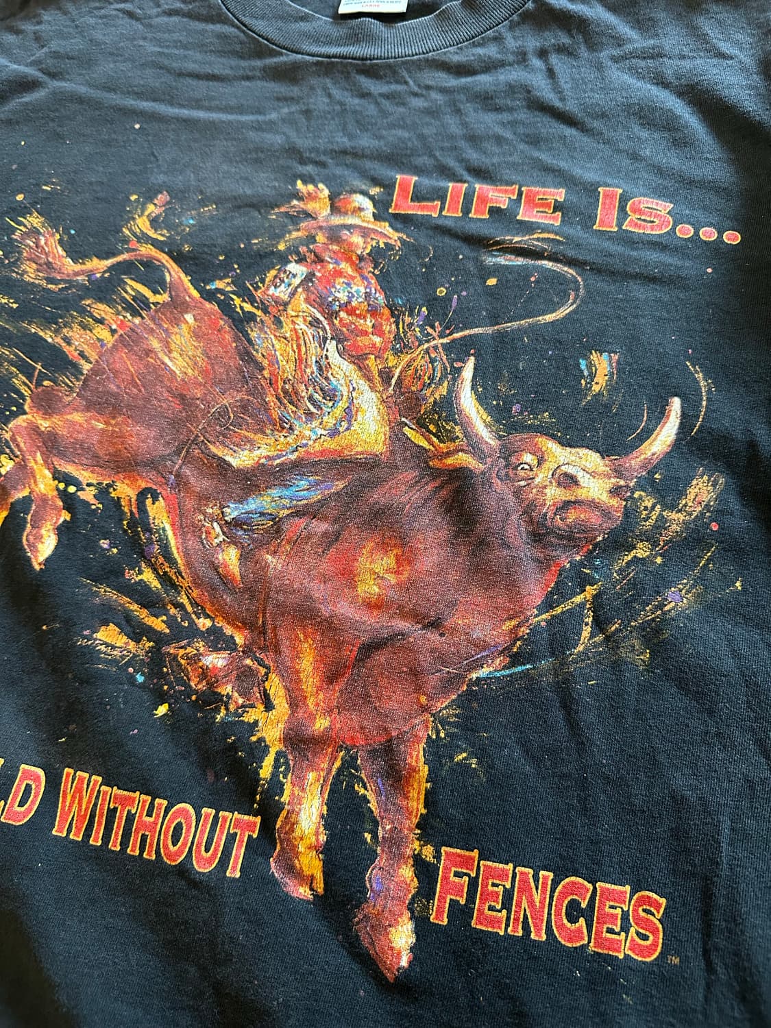 00s 카우보이 로데오 아트웍티 -XL 상품이미지6