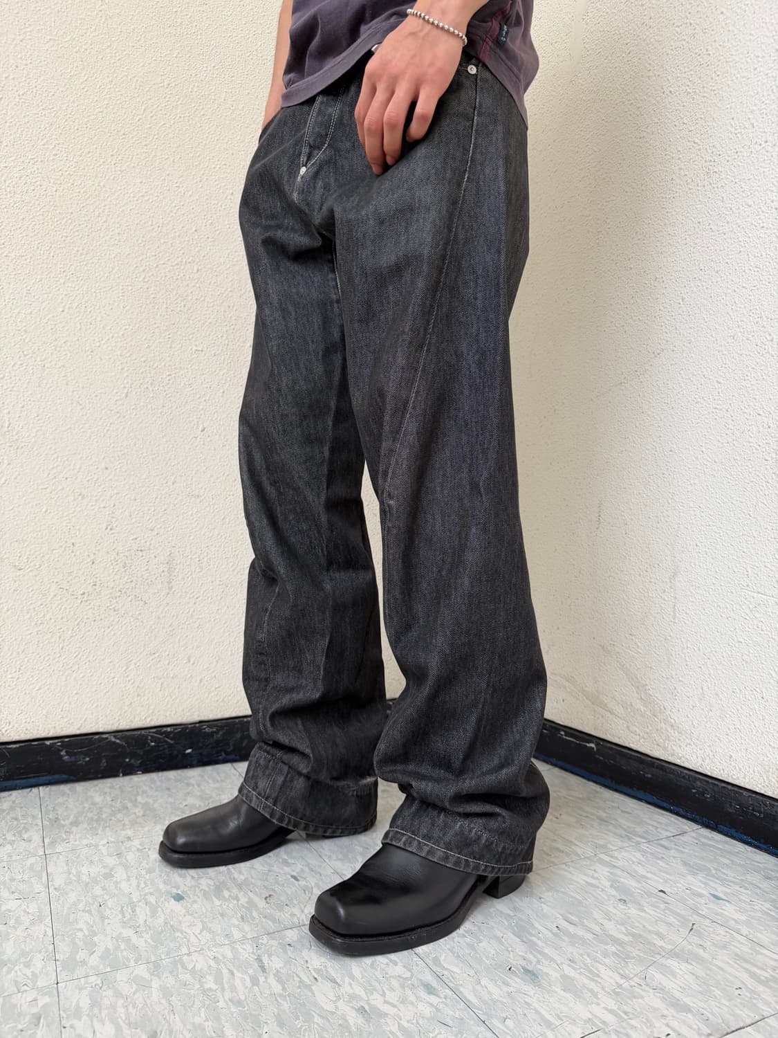 00s engineered jeans 흑청 신치백 상품이미지2