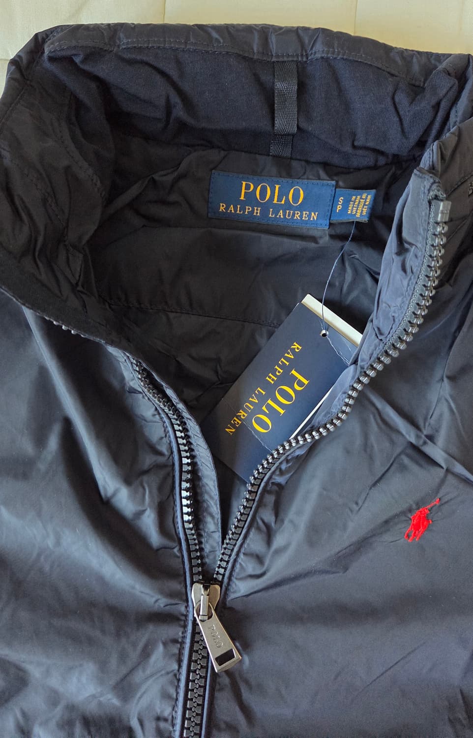 폴로랄프로렌 히든 후드 나일론 바람막이 자켓 네이비 s 새상품 상품이미지3