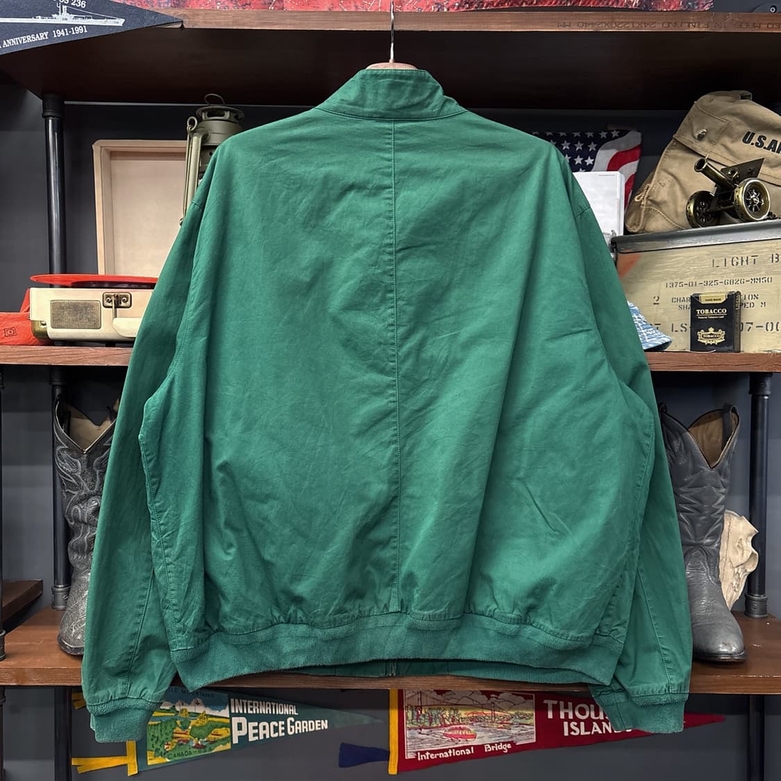 신형라벨 폴로 랄프로렌 헤링턴자켓 탈론 블랙와치 라이닝 진녹색 N687 상품이미지2