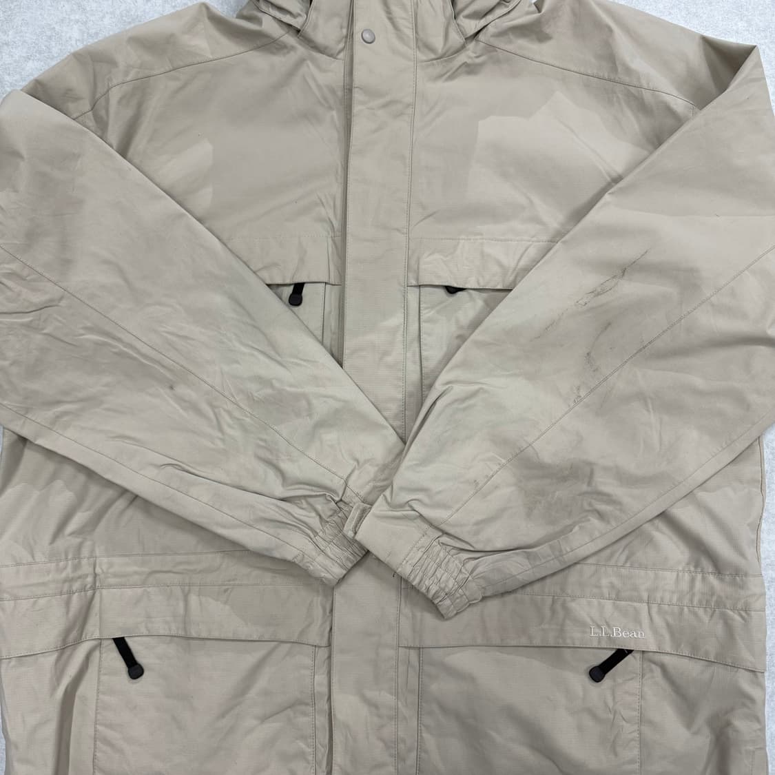 LLBean 베이지 후드 바람막이 상품이미지3