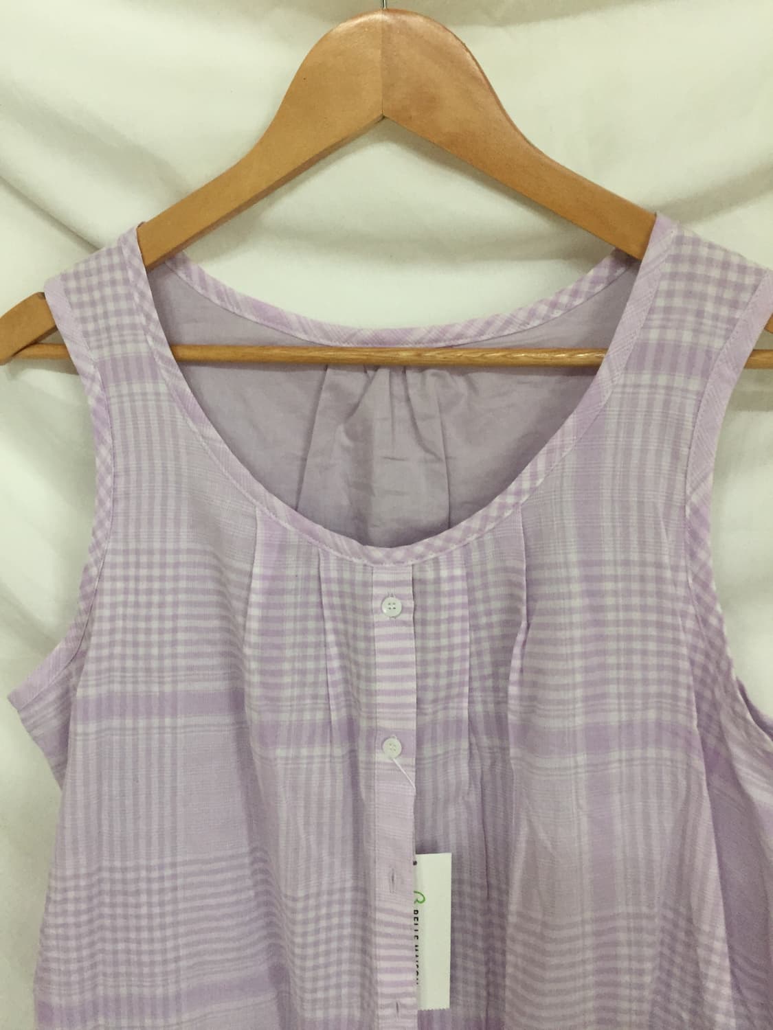 모리걸 레이어드 연보라 체크원피스 상품이미지2