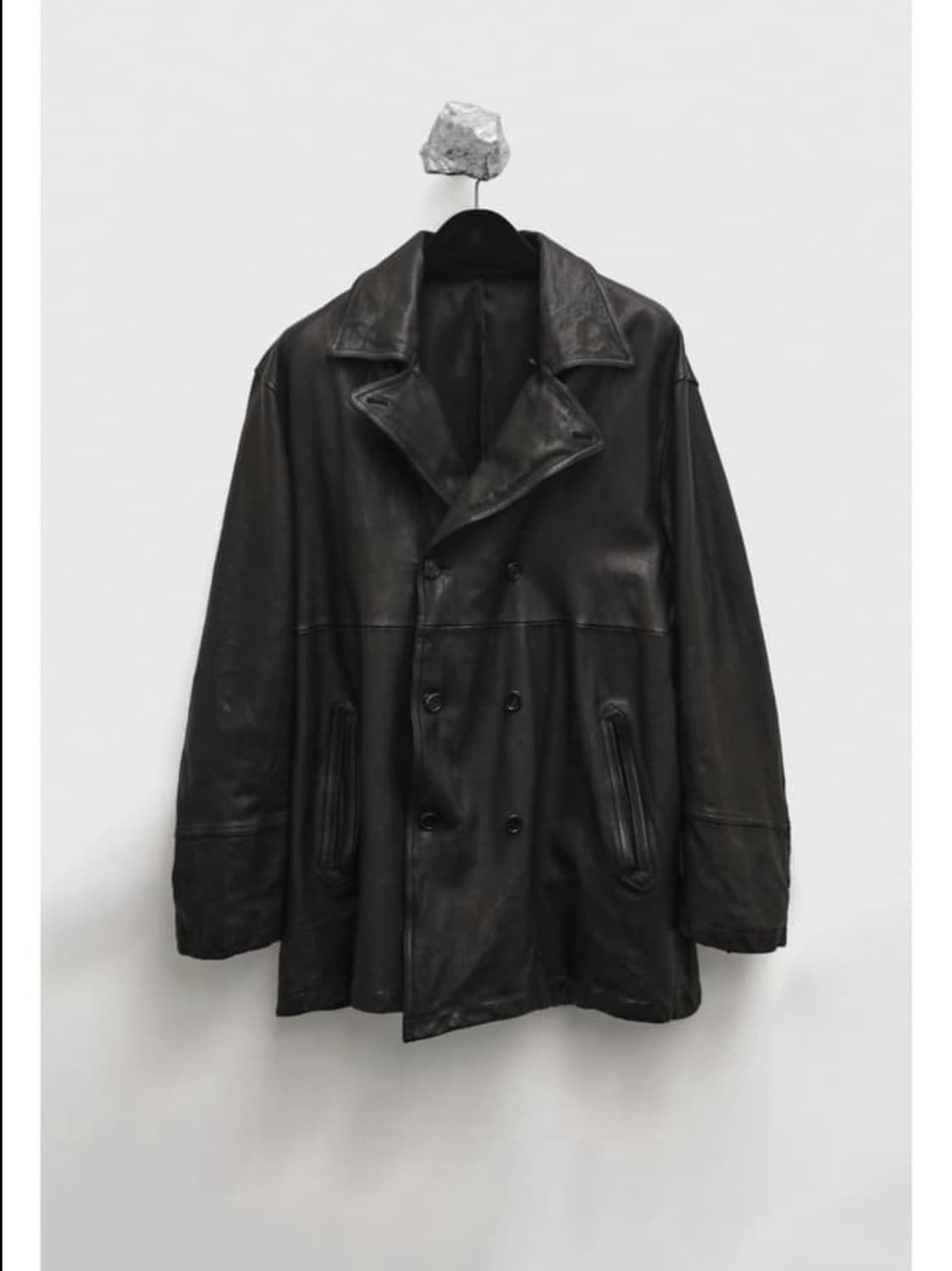 26ss 유스 워시드레더자켓 S size 상품이미지2