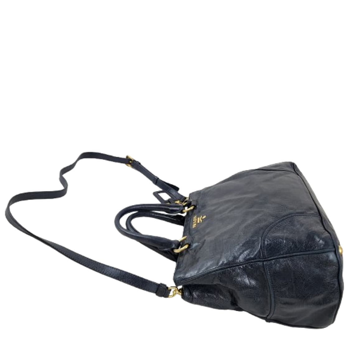 정품 프라다 비텔로 샤인 다크네이비 사첼백 상품이미지4