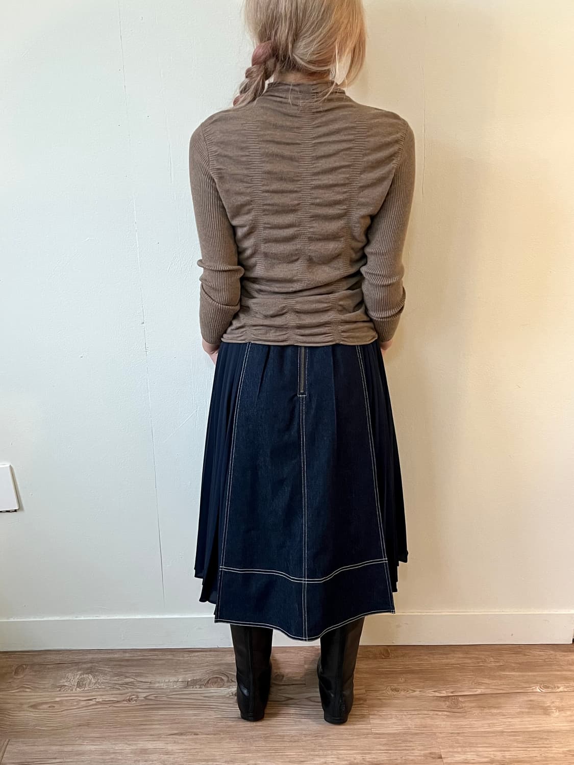vtg 실루엣 셔링 터틀넥 상품이미지7
