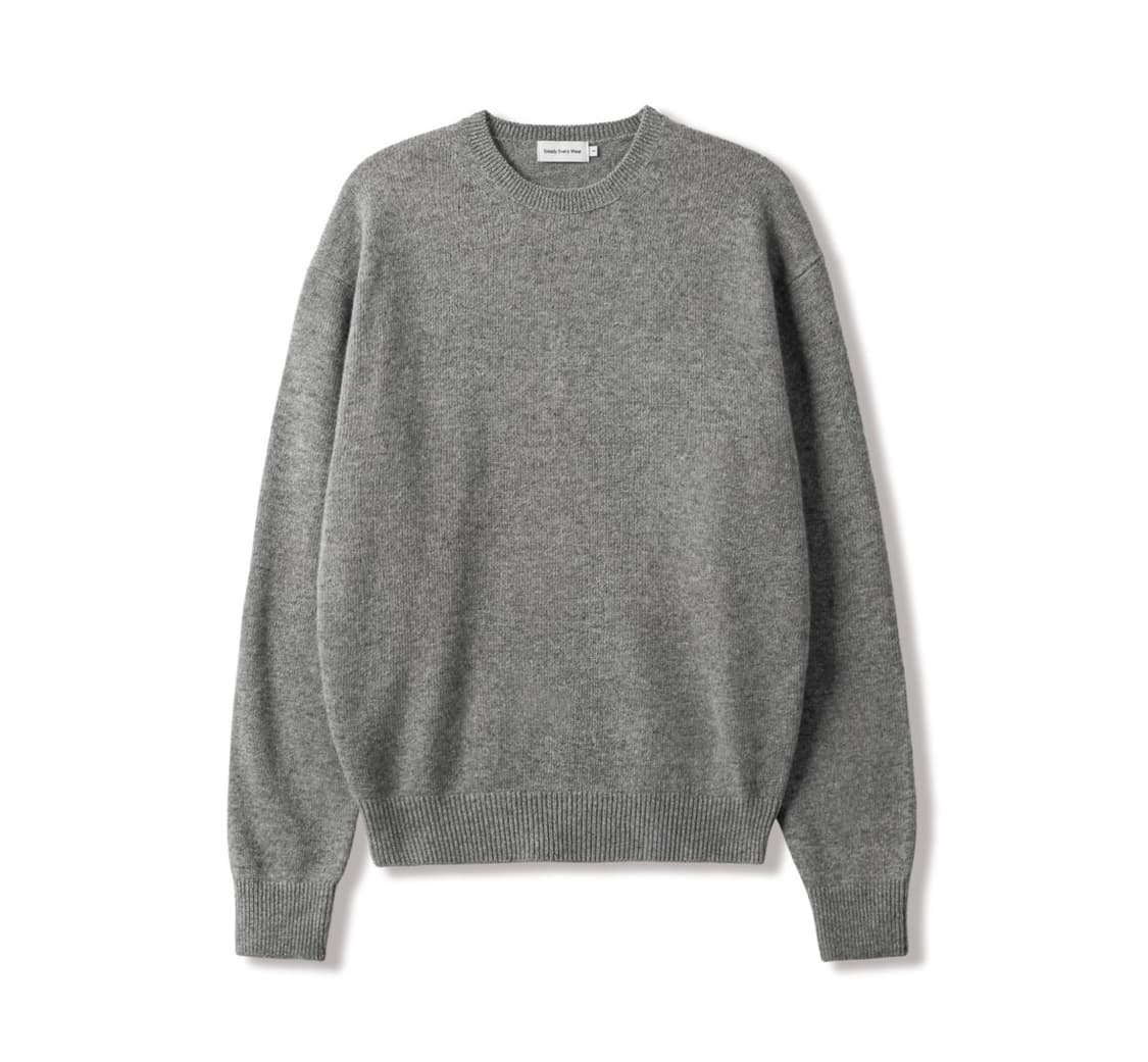 (3) 스테디에브리웨어 코지 울 캐시미어 라운드넥 니트 (그레이 멜란지) 상품이미지1