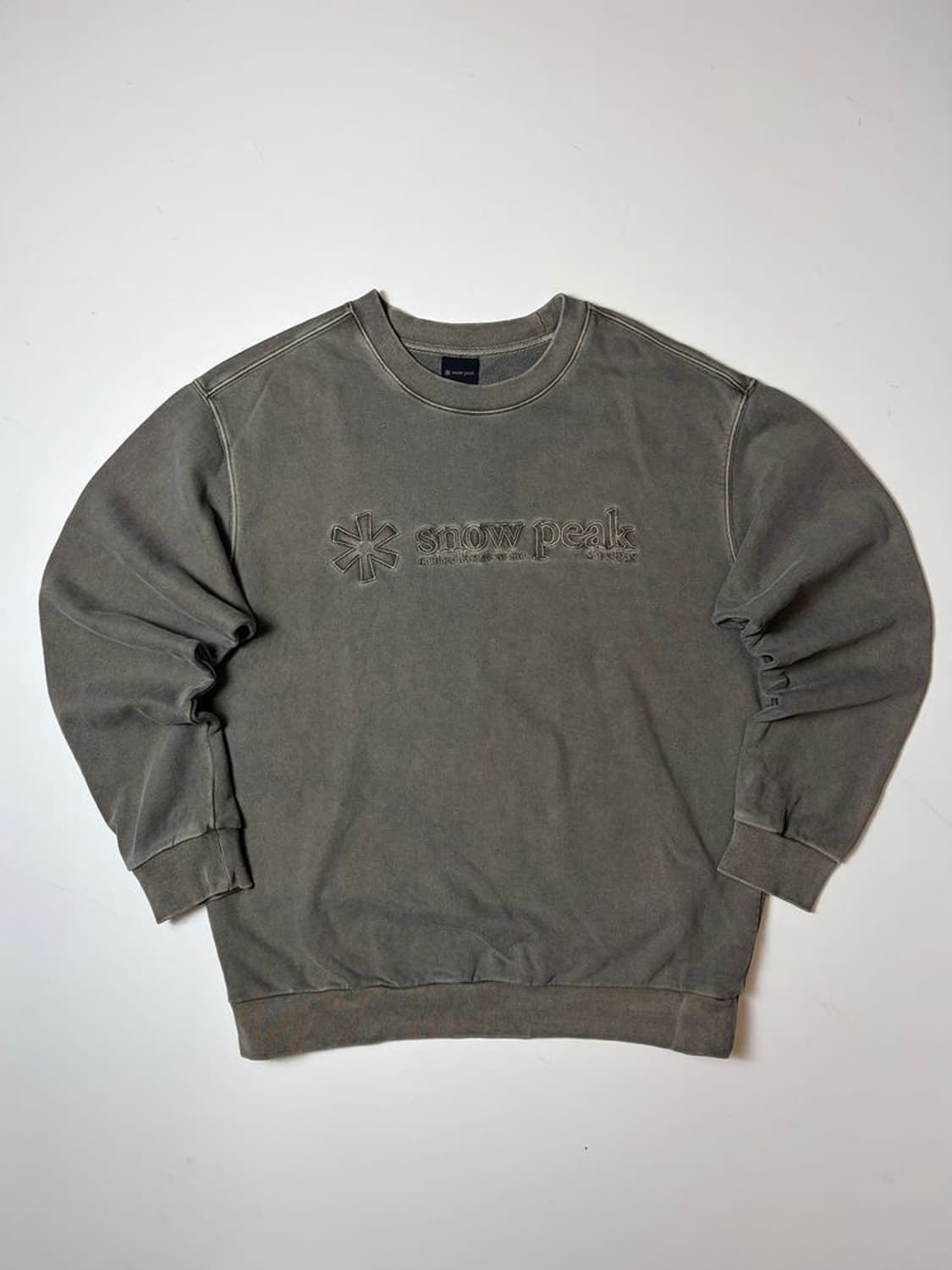 스노우PEAK 21FW 피그먼트 다잉 오버 맨투맨 PN9193 상품이미지1