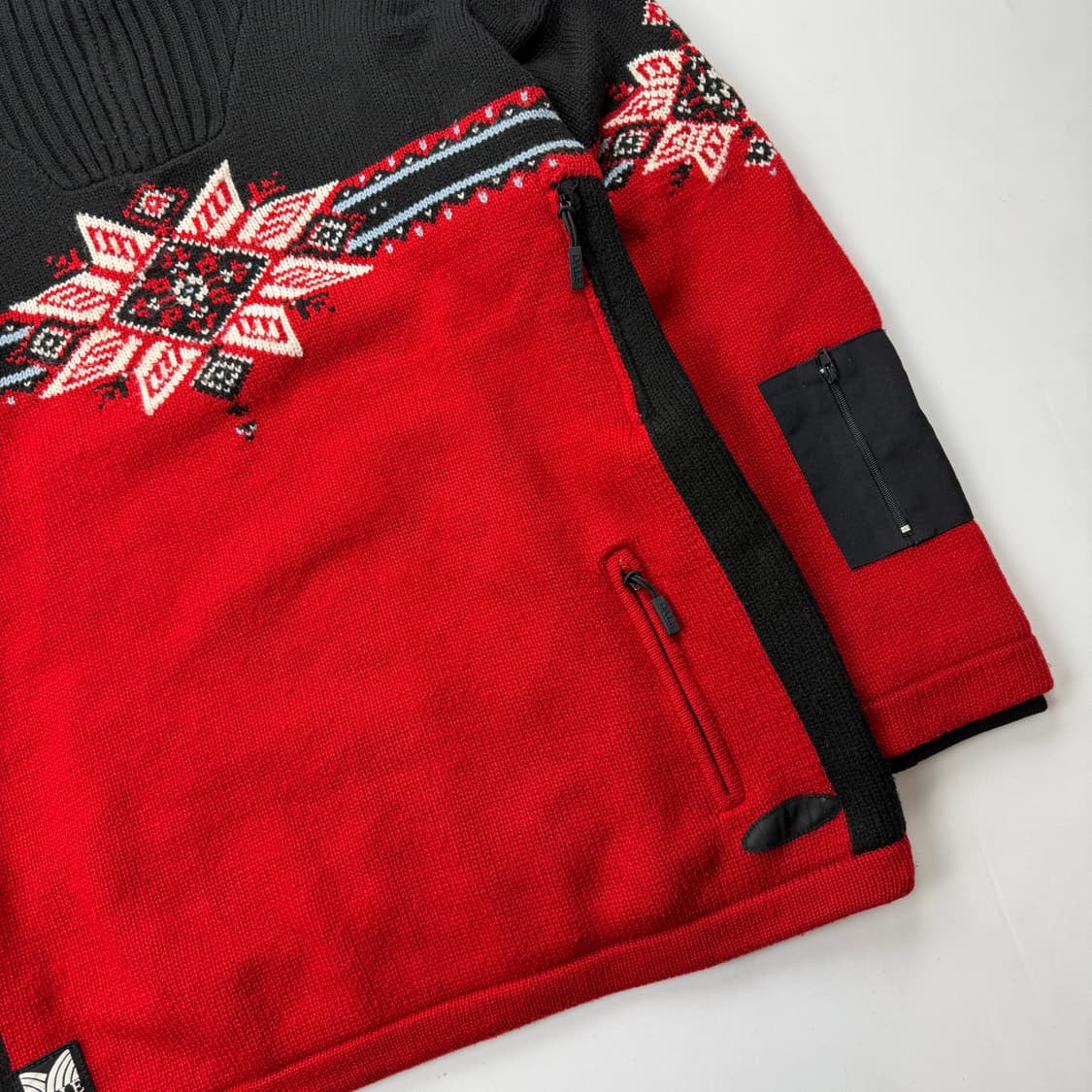 데일오브노르웨이 노르딕 울 니트 반집업 윈드스토퍼 내장 상품이미지4