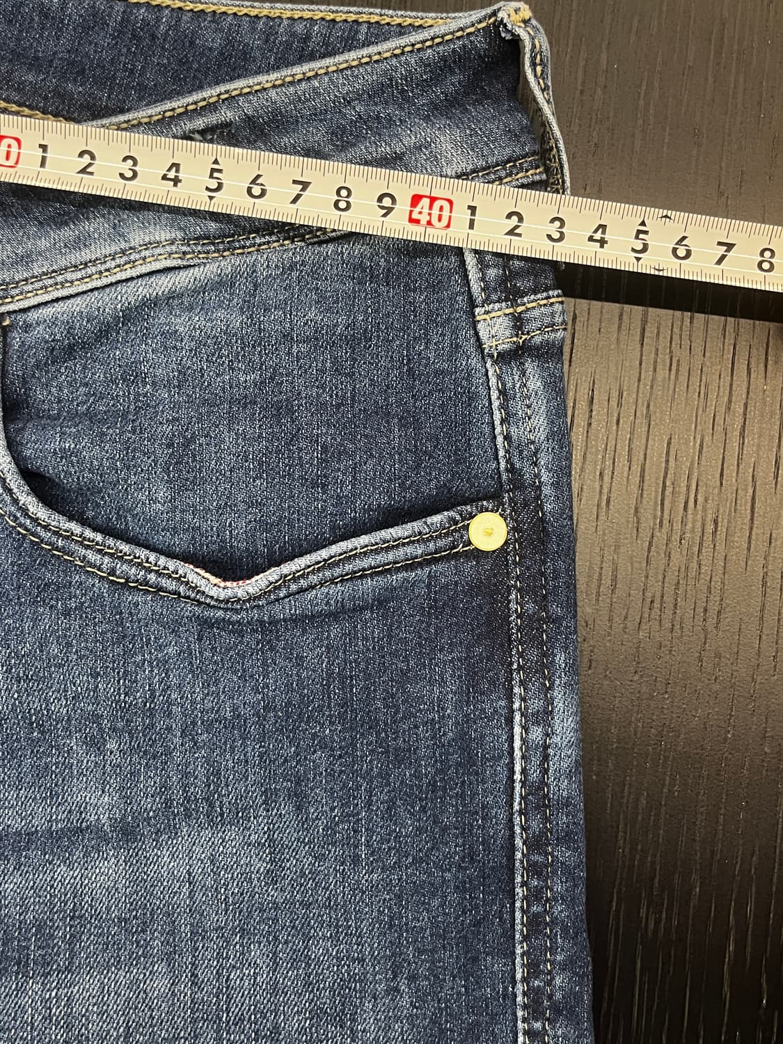 인코텍스 블루디비전 데님 진 33 미드블루 (새상품) 상품이미지6